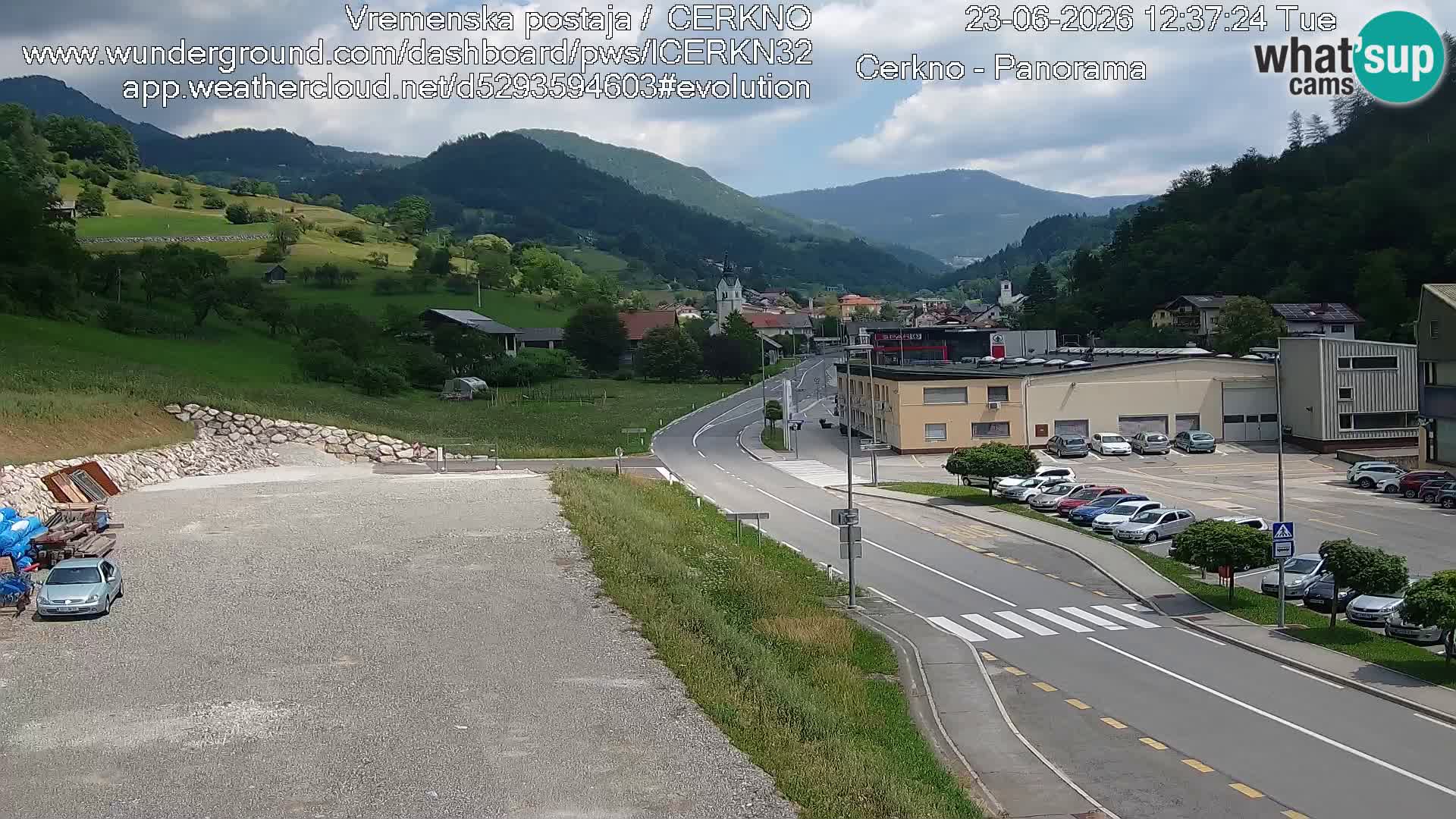 Cerkno Stadteingang Live-Webcam