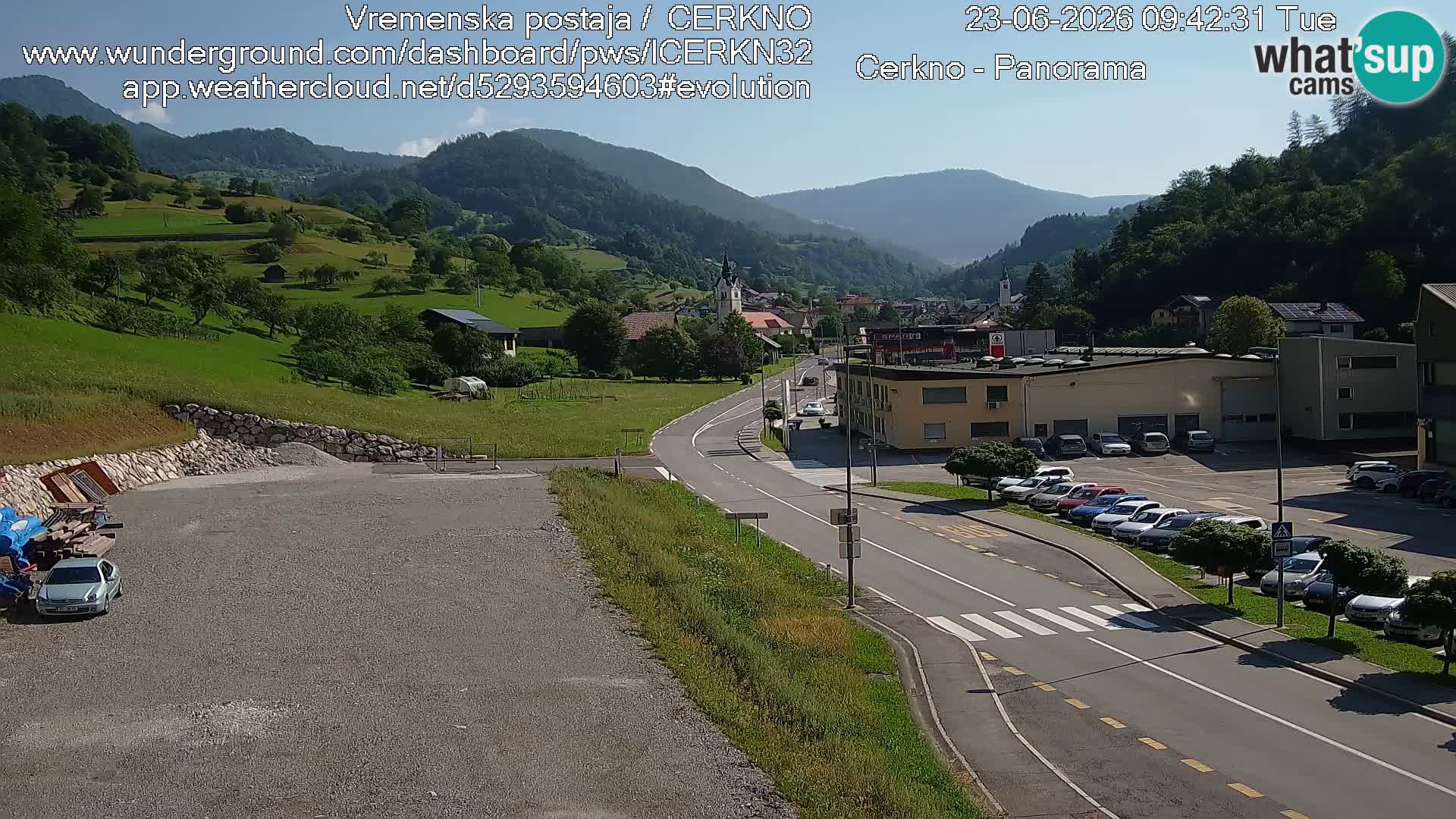 Webcam Ingresso Città di Cerkno