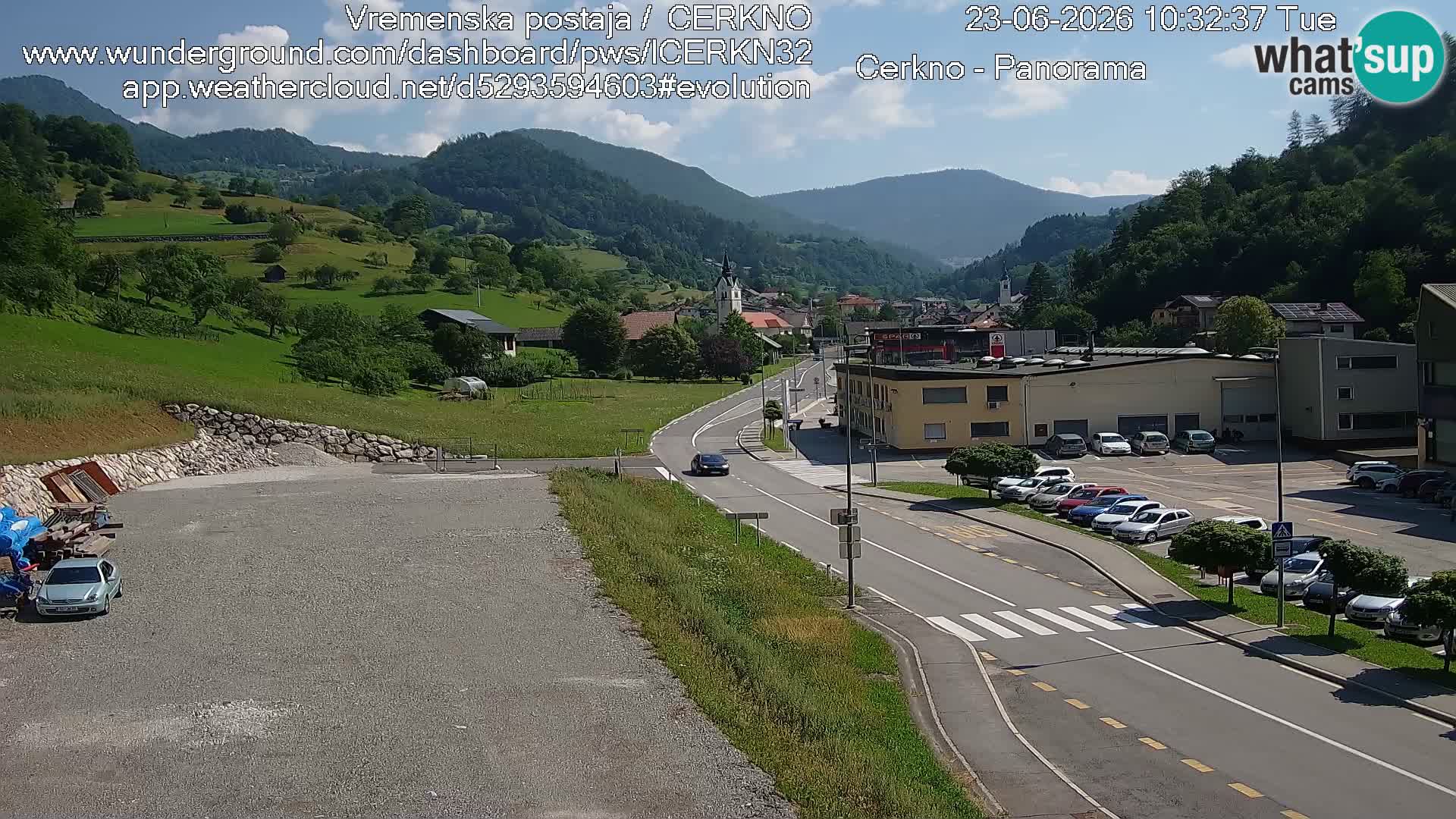 Webcam Ingresso Città di Cerkno