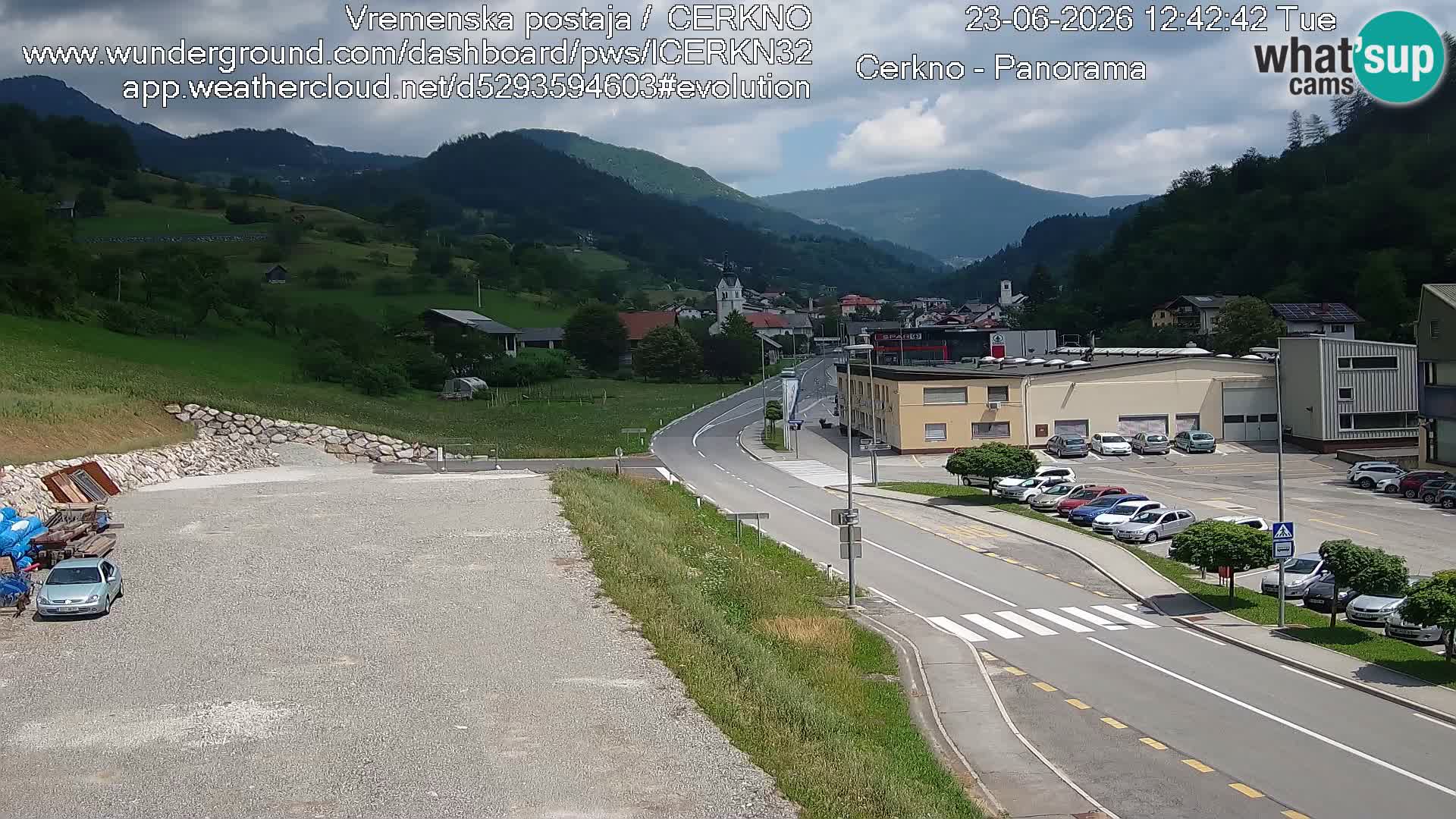 Cerkno Stadteingang Live-Webcam