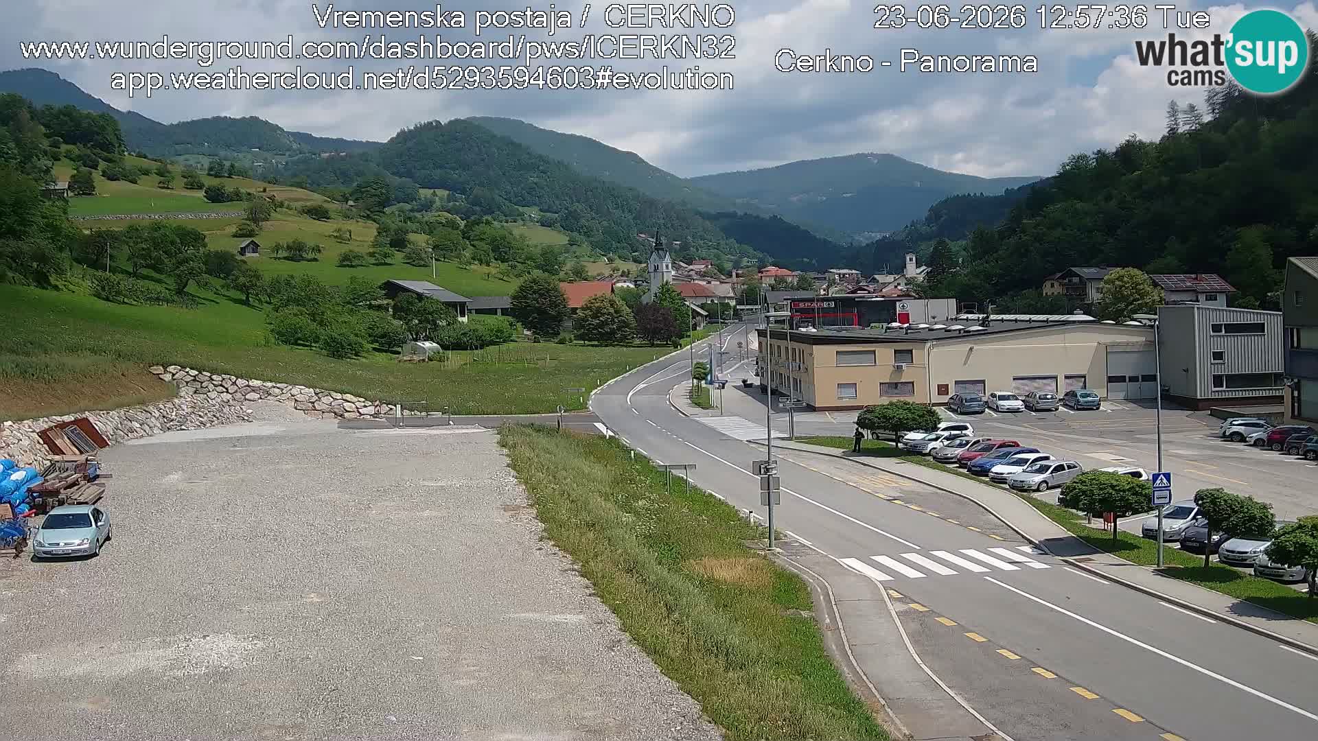 Cerkno Stadteingang Live-Webcam