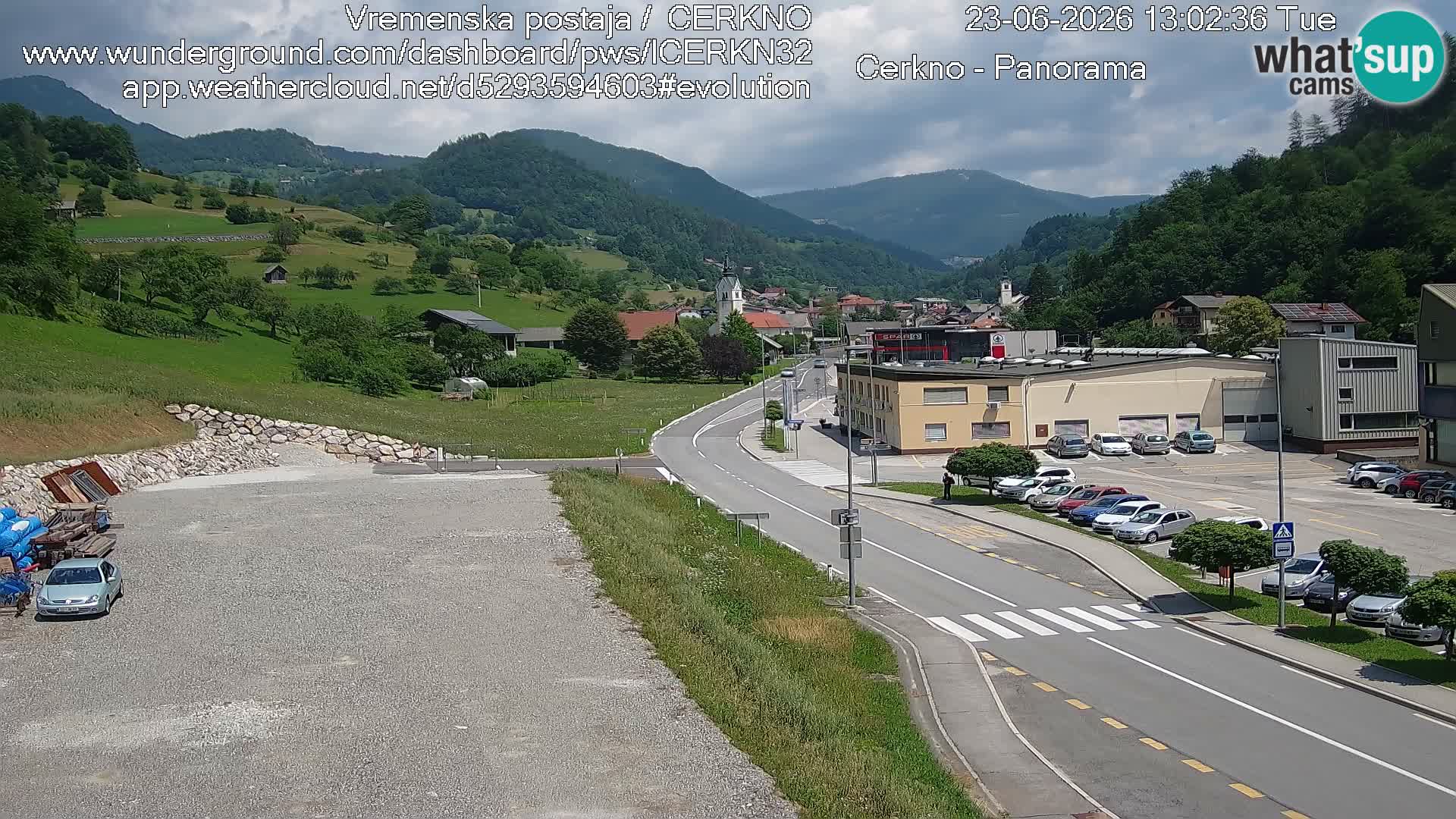 Cerkno Stadteingang Live-Webcam