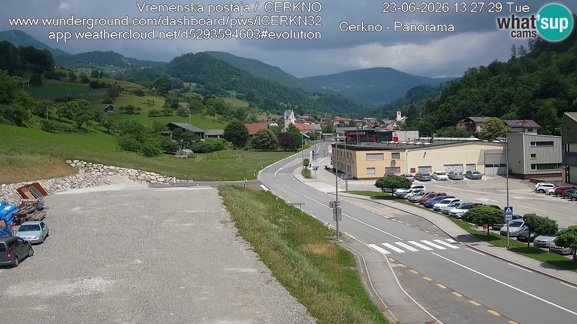 Cerkno ulaz u grad – Kamera uživo