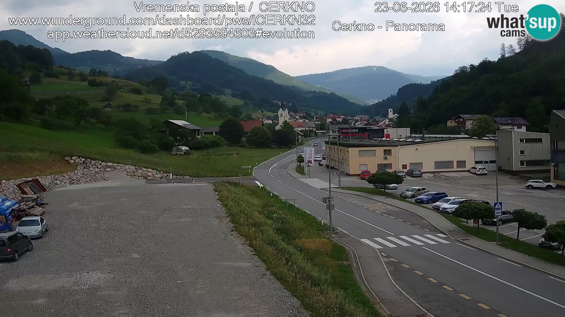 Cerkno Stadteingang Live-Webcam