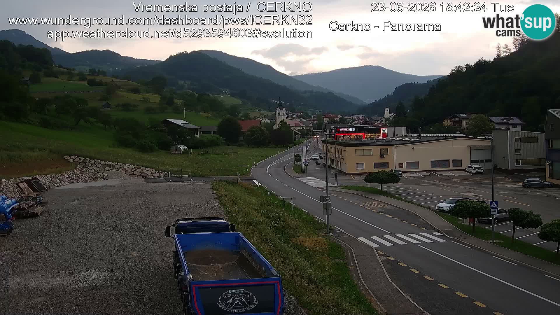 Cerkno ulaz u grad – Kamera uživo