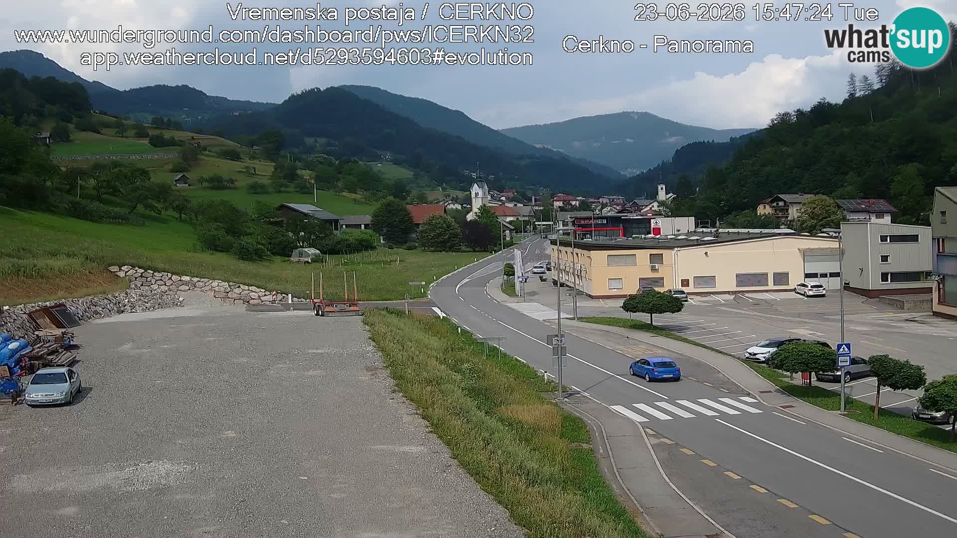 Cerkno ulaz u grad – Kamera uživo