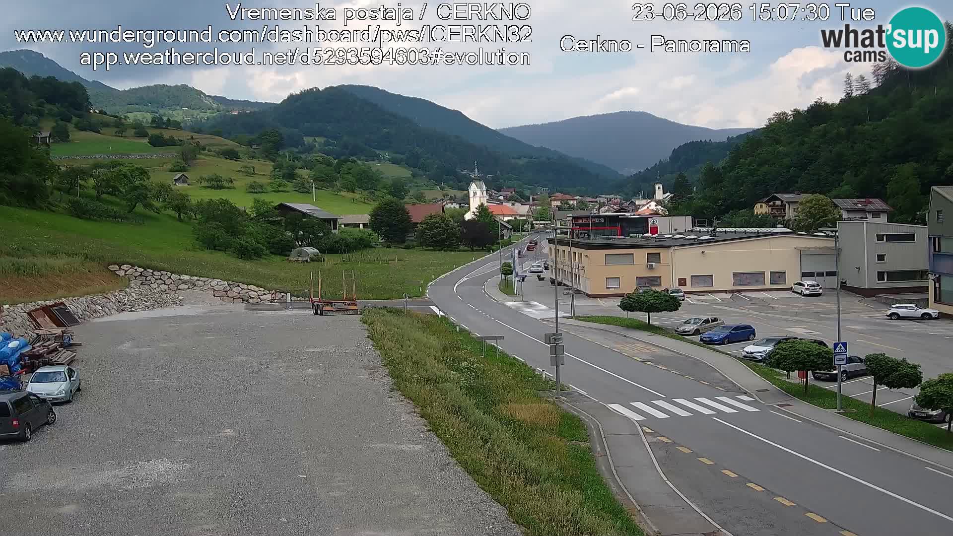 Cerkno Stadteingang Live-Webcam