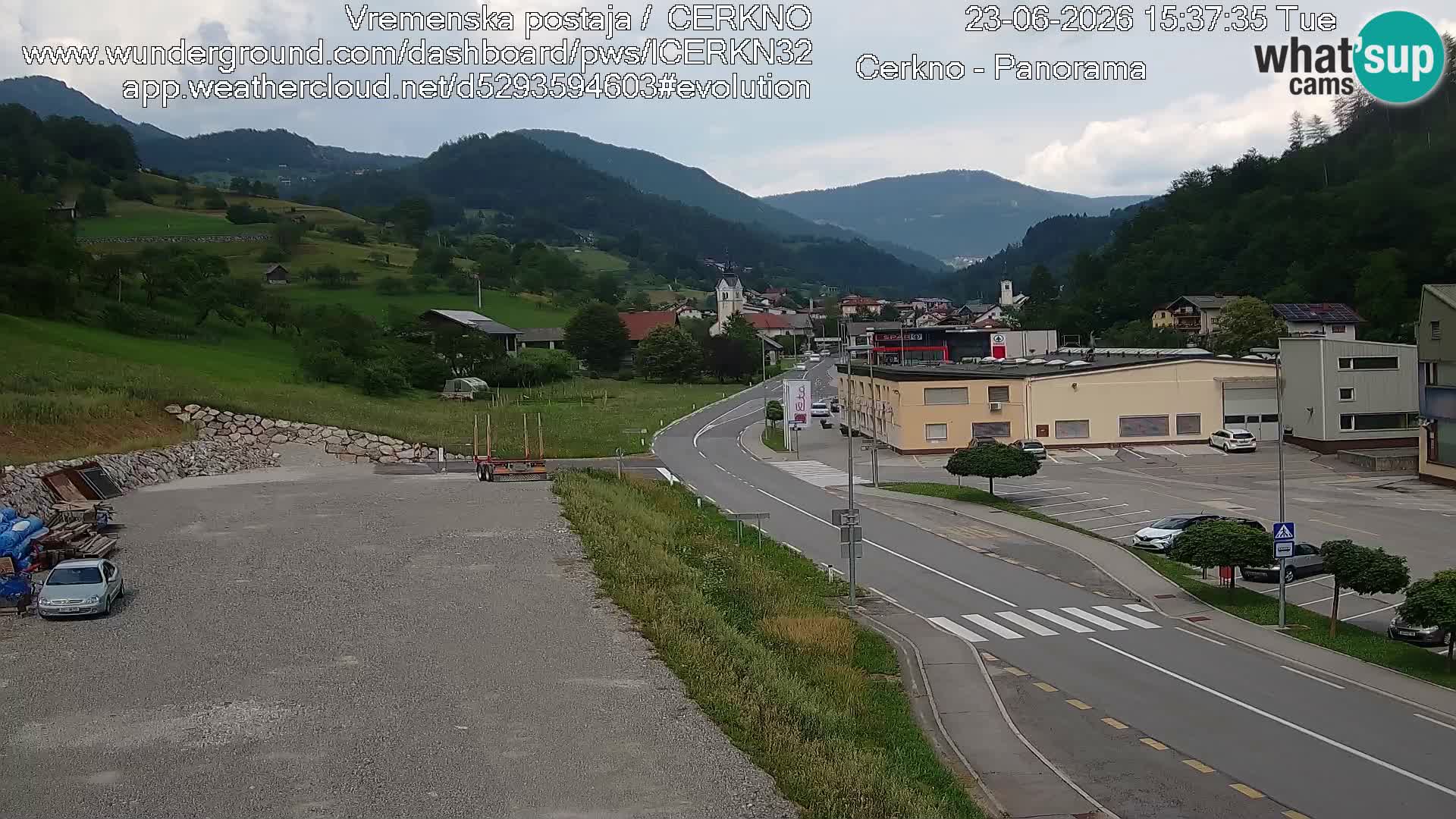 Cerkno Stadteingang Live-Webcam