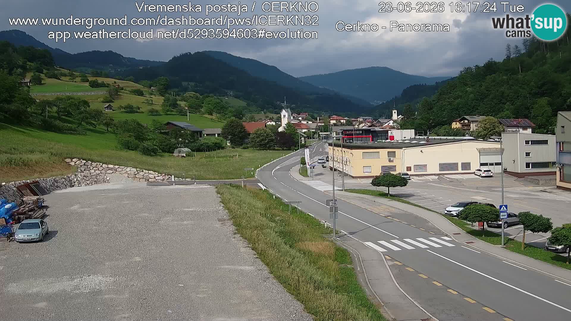 Cerkno ulaz u grad – Kamera uživo