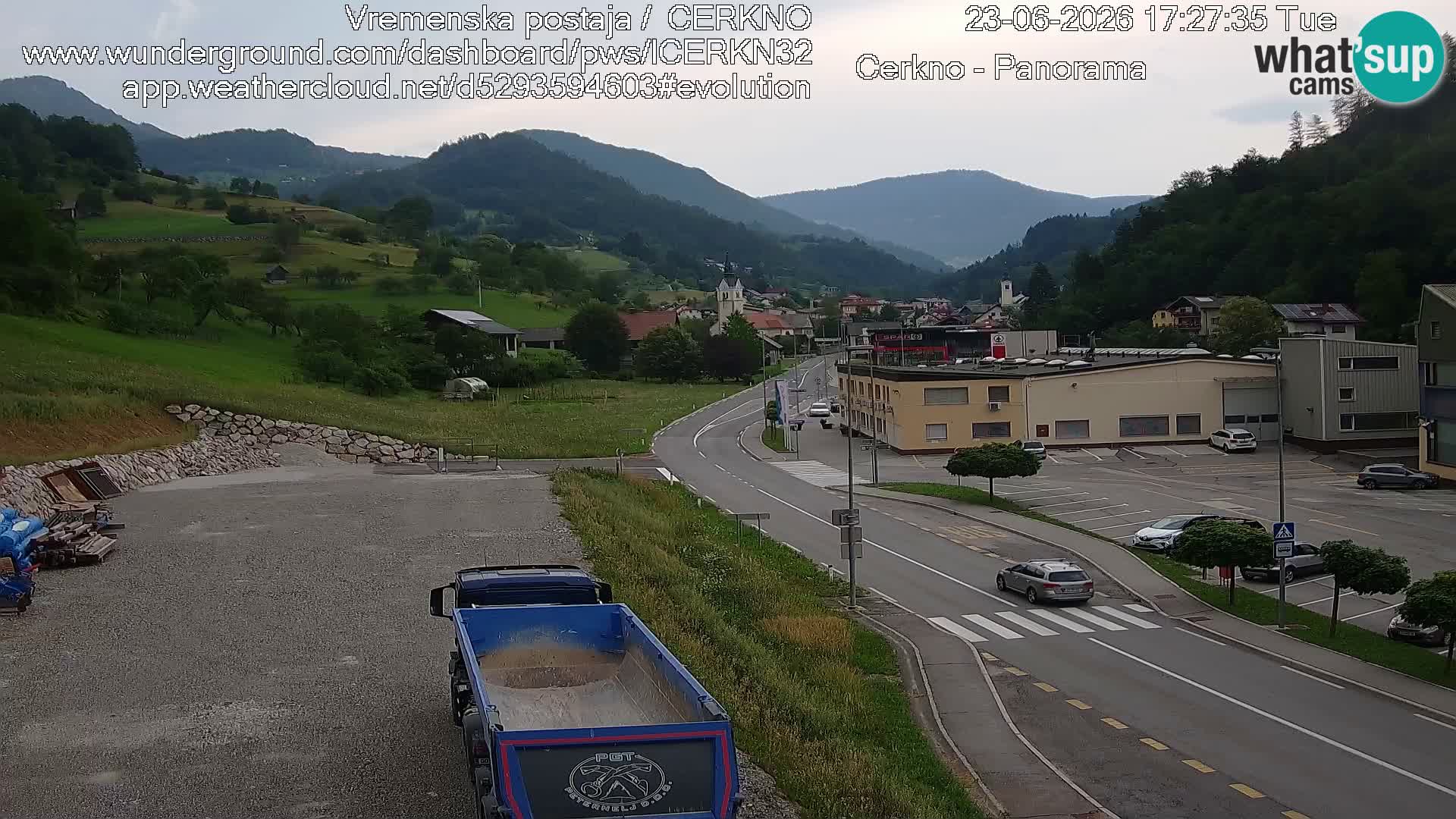 Cerkno ulaz u grad – Kamera uživo
