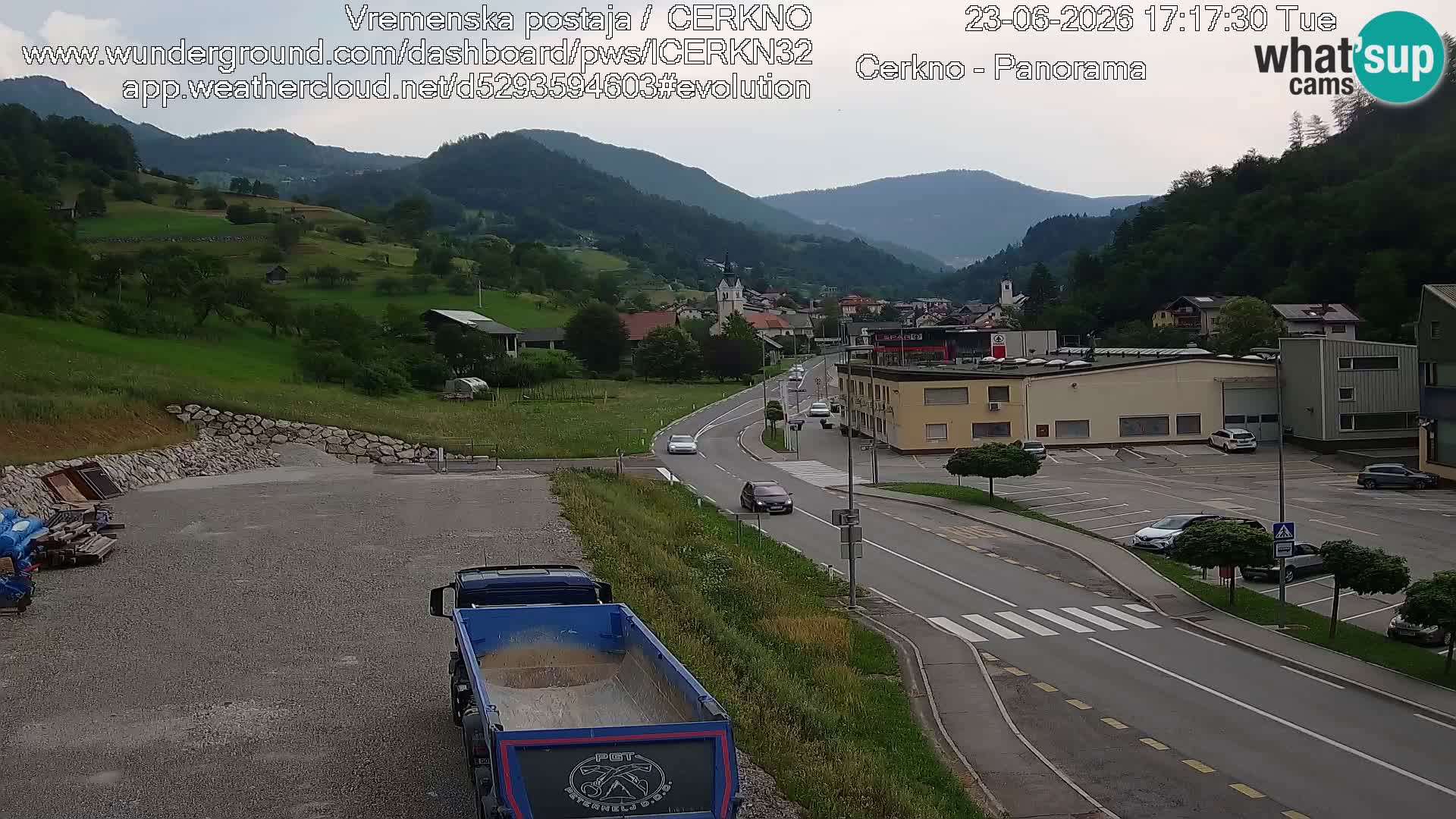 Cerkno Stadteingang Live-Webcam