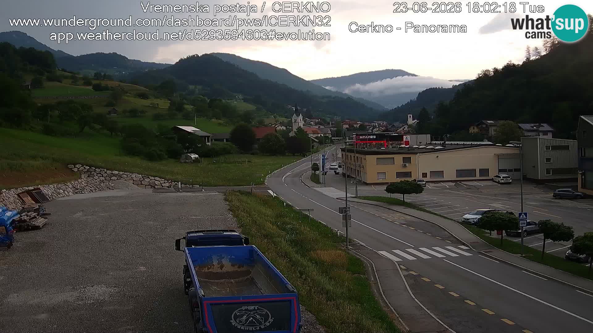 Cerkno ulaz u grad – Kamera uživo