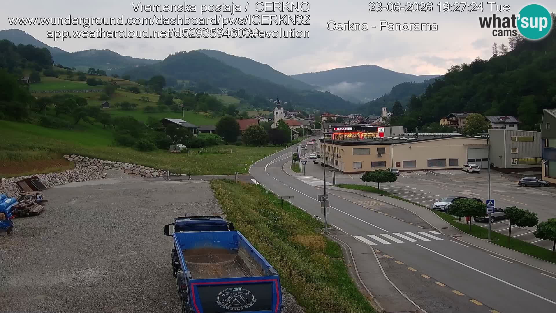 Cerkno ulaz u grad – Kamera uživo