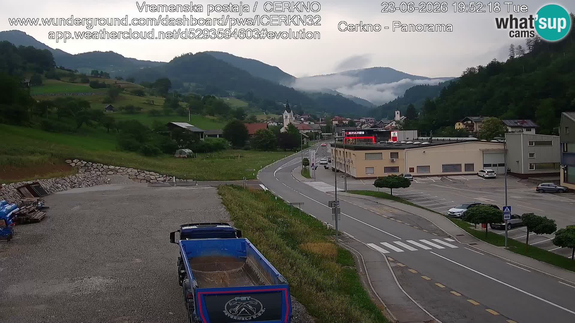 Cerkno ulaz u grad – Kamera uživo
