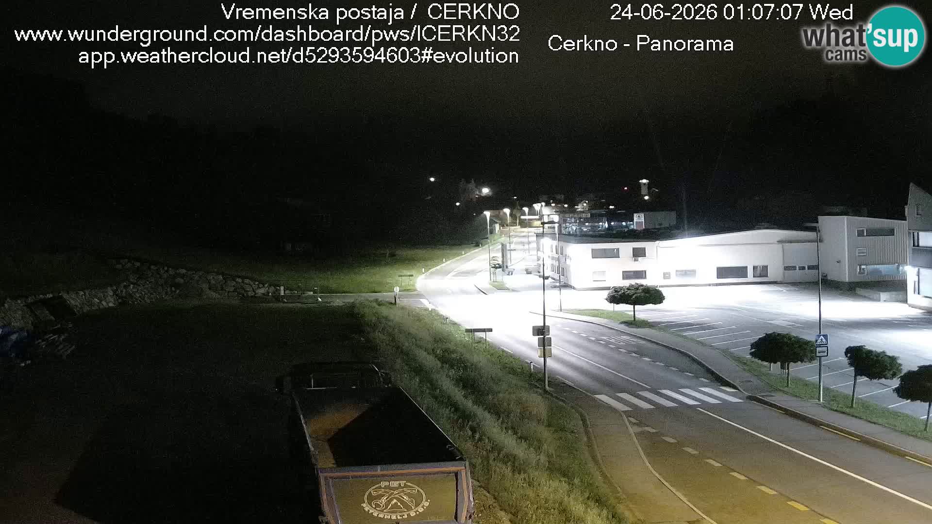 Cerkno entrada a la ciudad Webcam en vivo