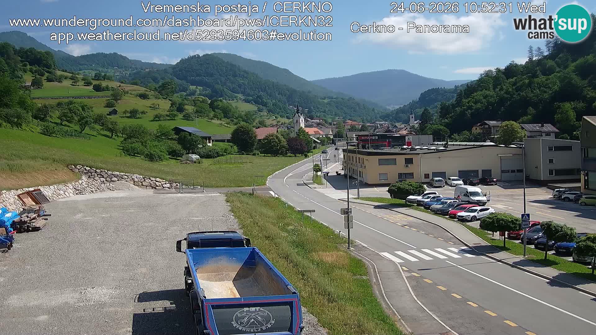Cerkno ulaz u grad – Kamera uživo
