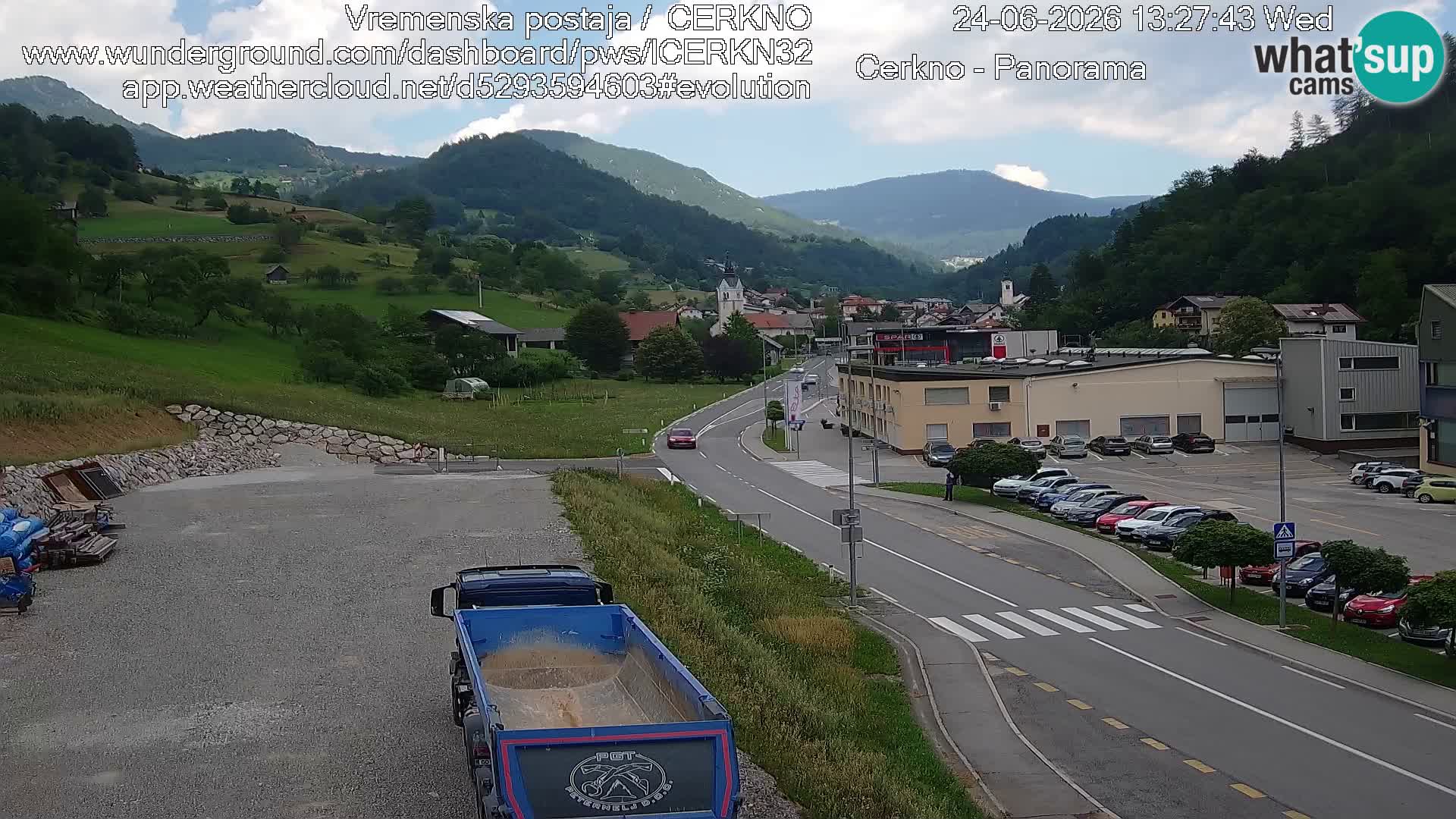 Cerkno Stadteingang Live-Webcam