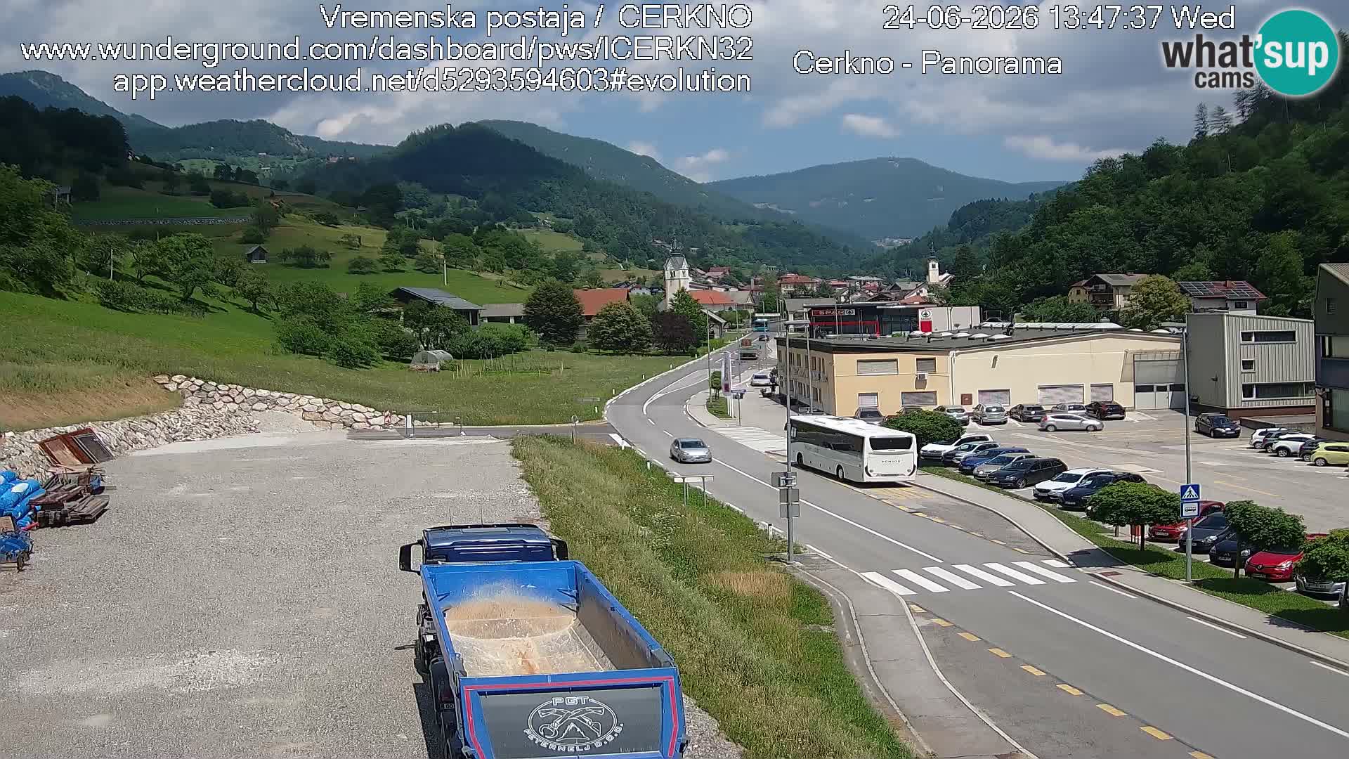 Cerkno ulaz u grad – Kamera uživo