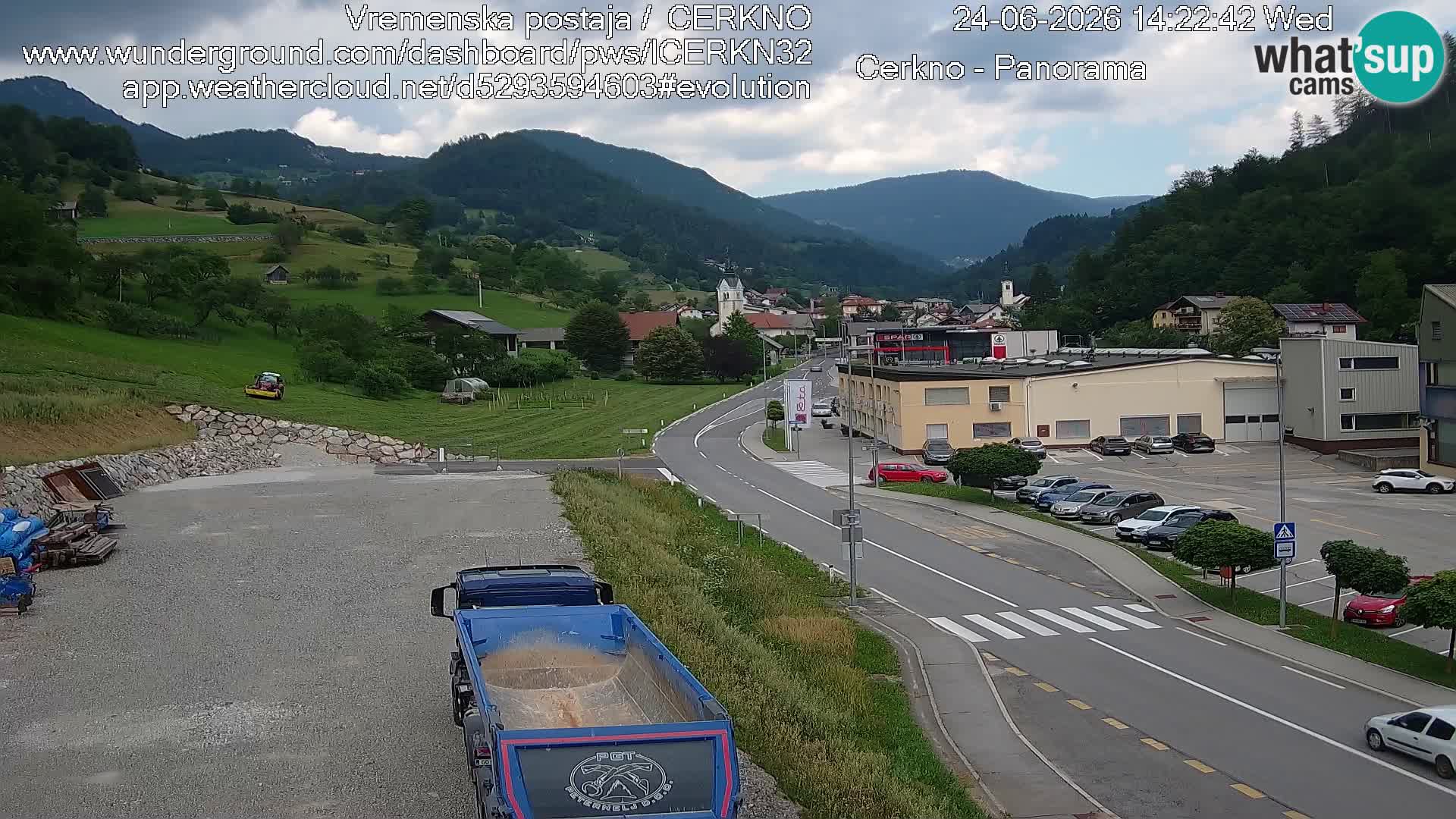 Cerkno Stadteingang Live-Webcam