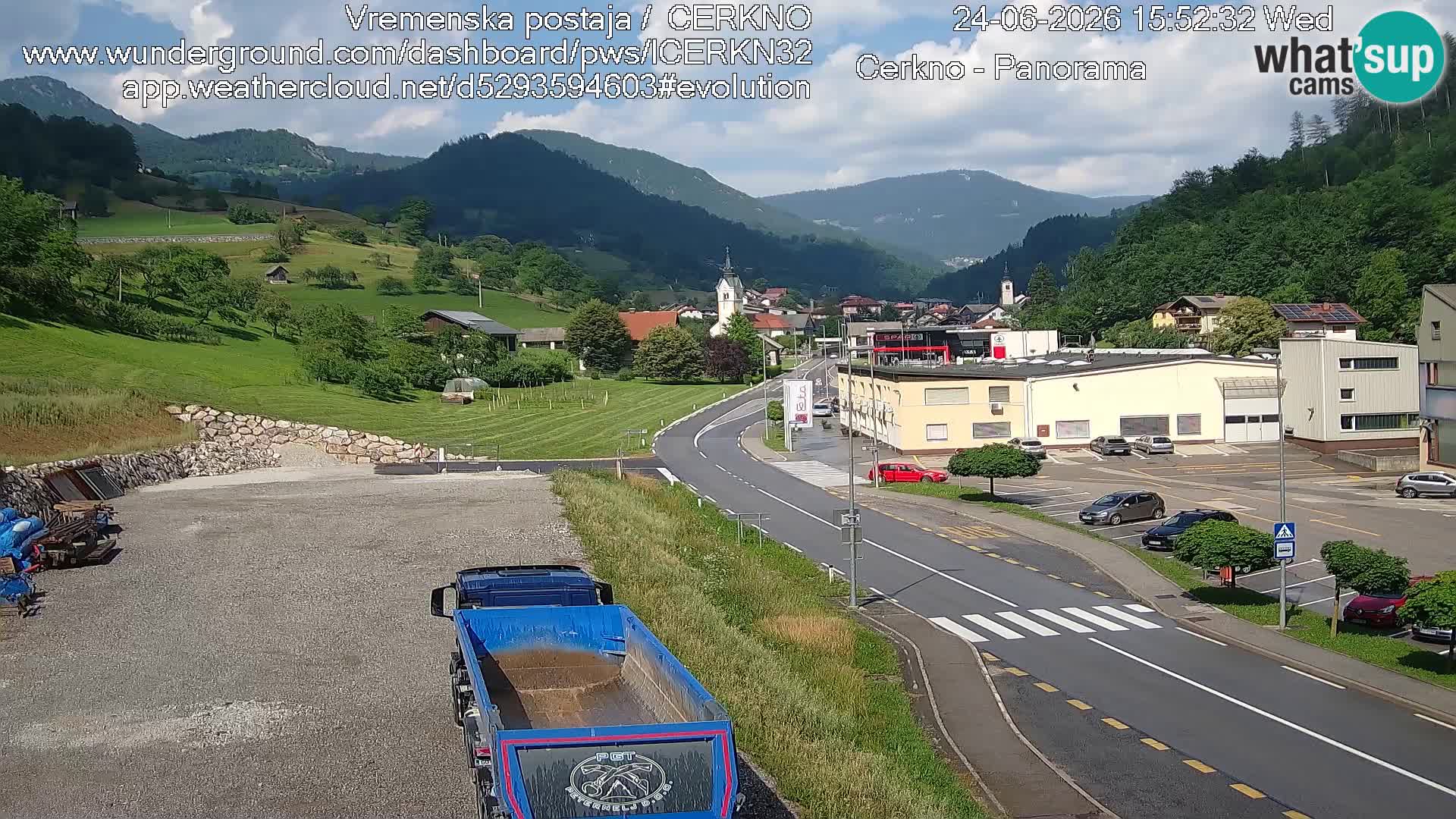 Cerkno ulaz u grad – Kamera uživo