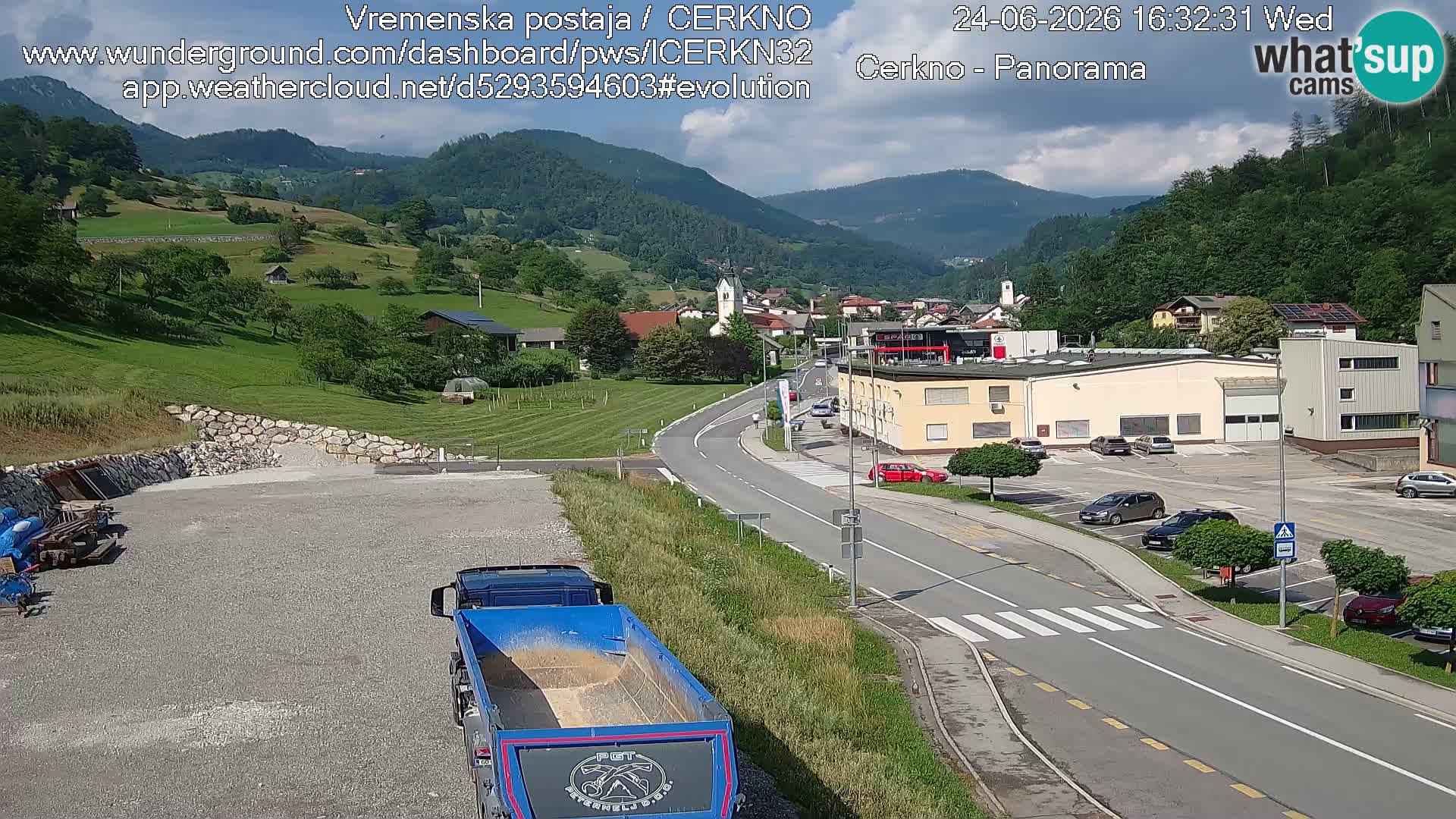 Cerkno ulaz u grad – Kamera uživo