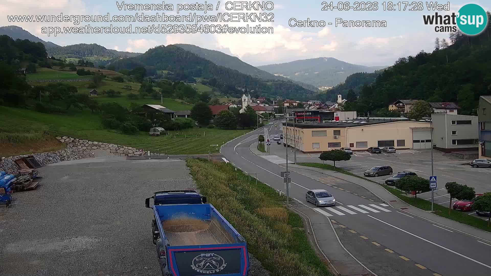 Cerkno Stadteingang Live-Webcam