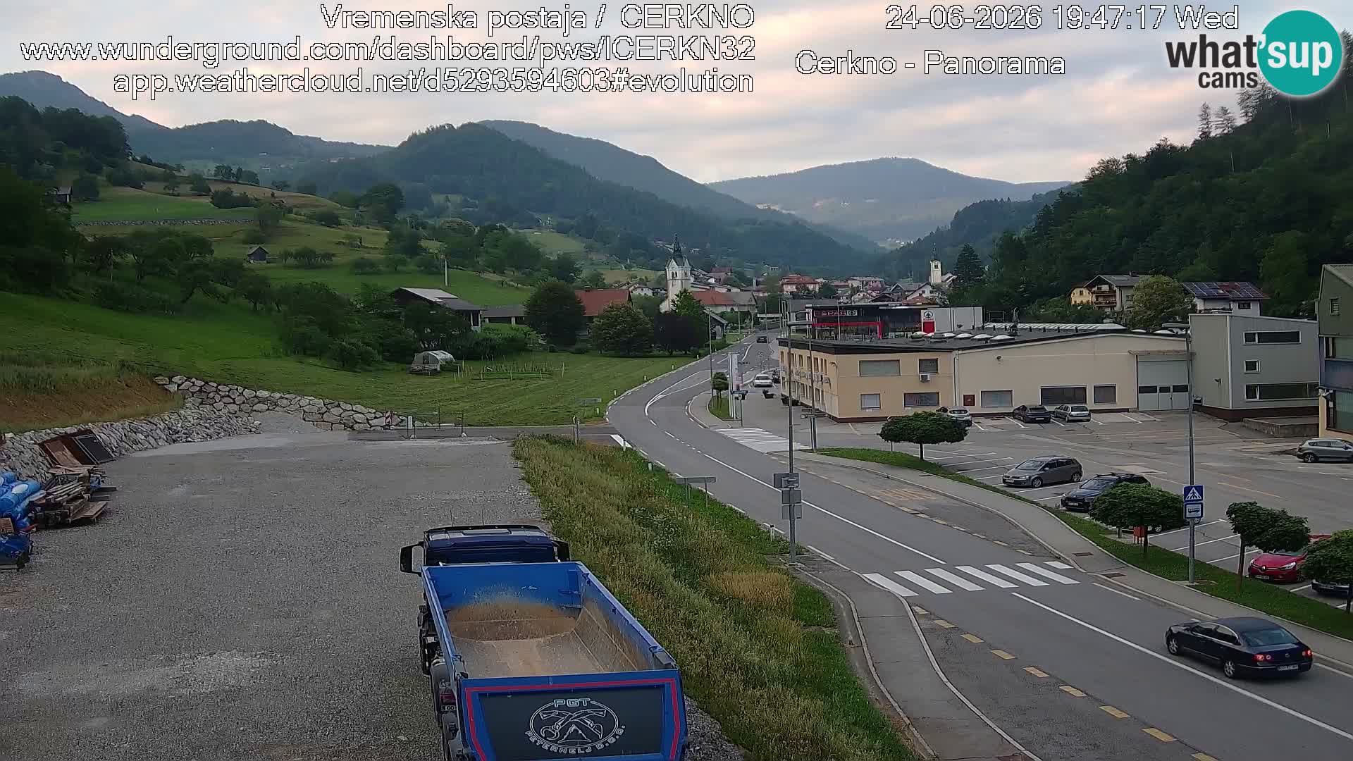 Cerkno ulaz u grad – Kamera uživo
