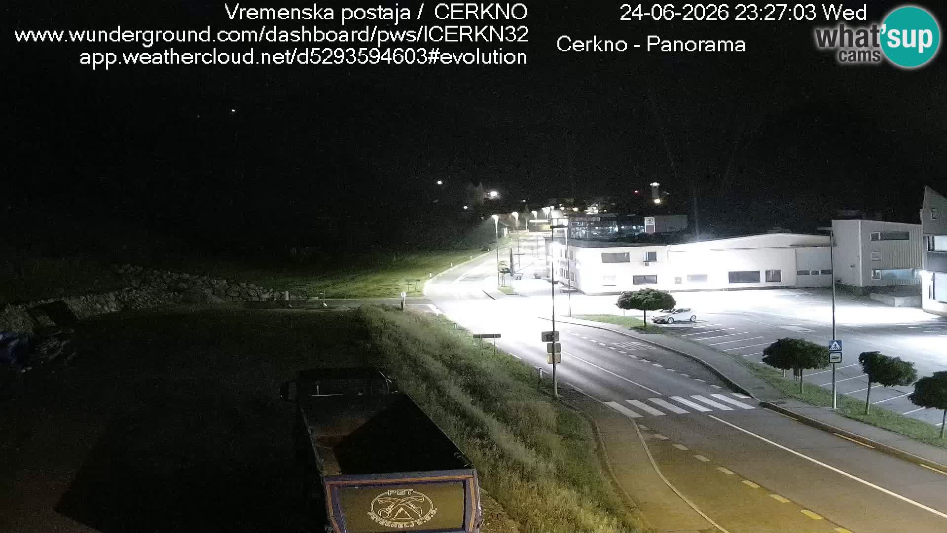 Webcam en direct – Entrée de la ville de Cerkno