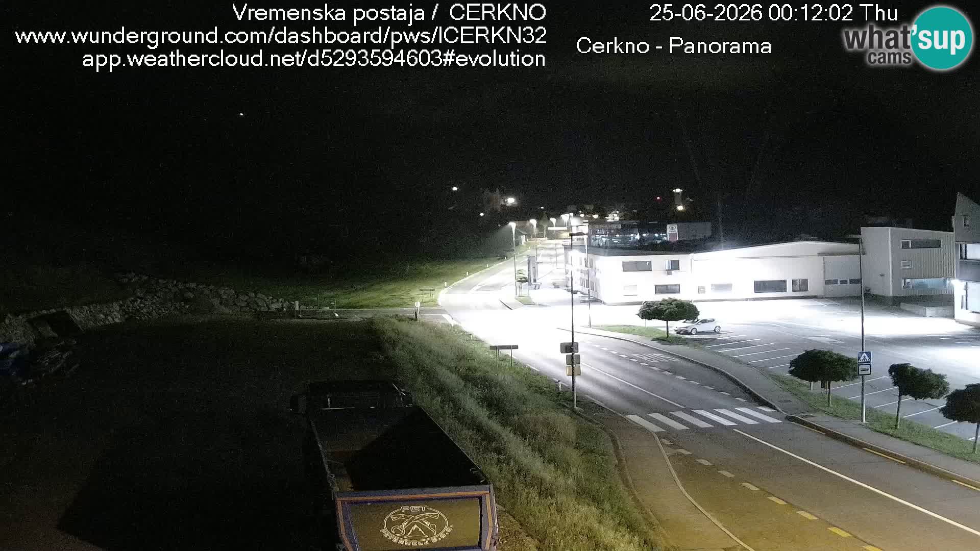 Webcam en direct – Entrée de la ville de Cerkno