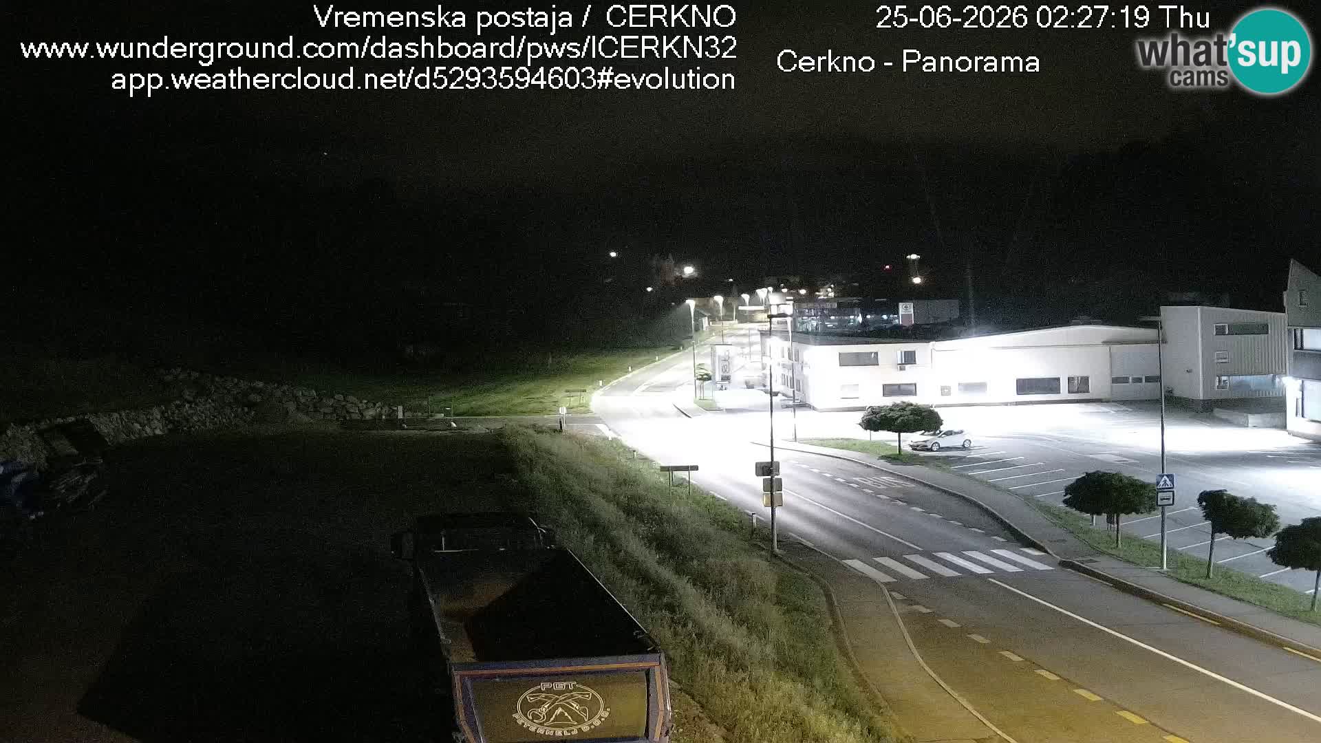 Webcam en direct – Entrée de la ville de Cerkno