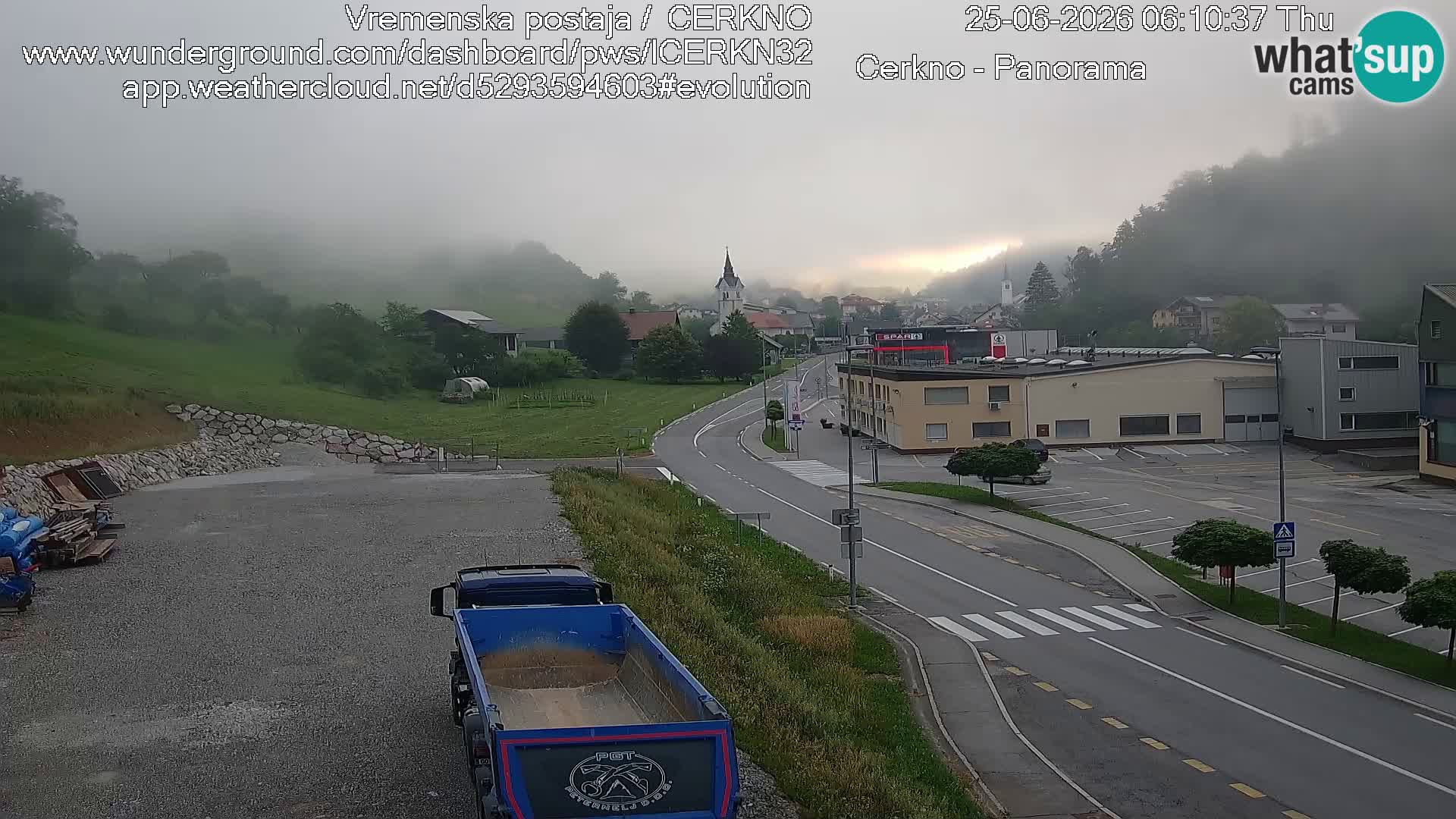 Cerkno city entrance Live Webcam