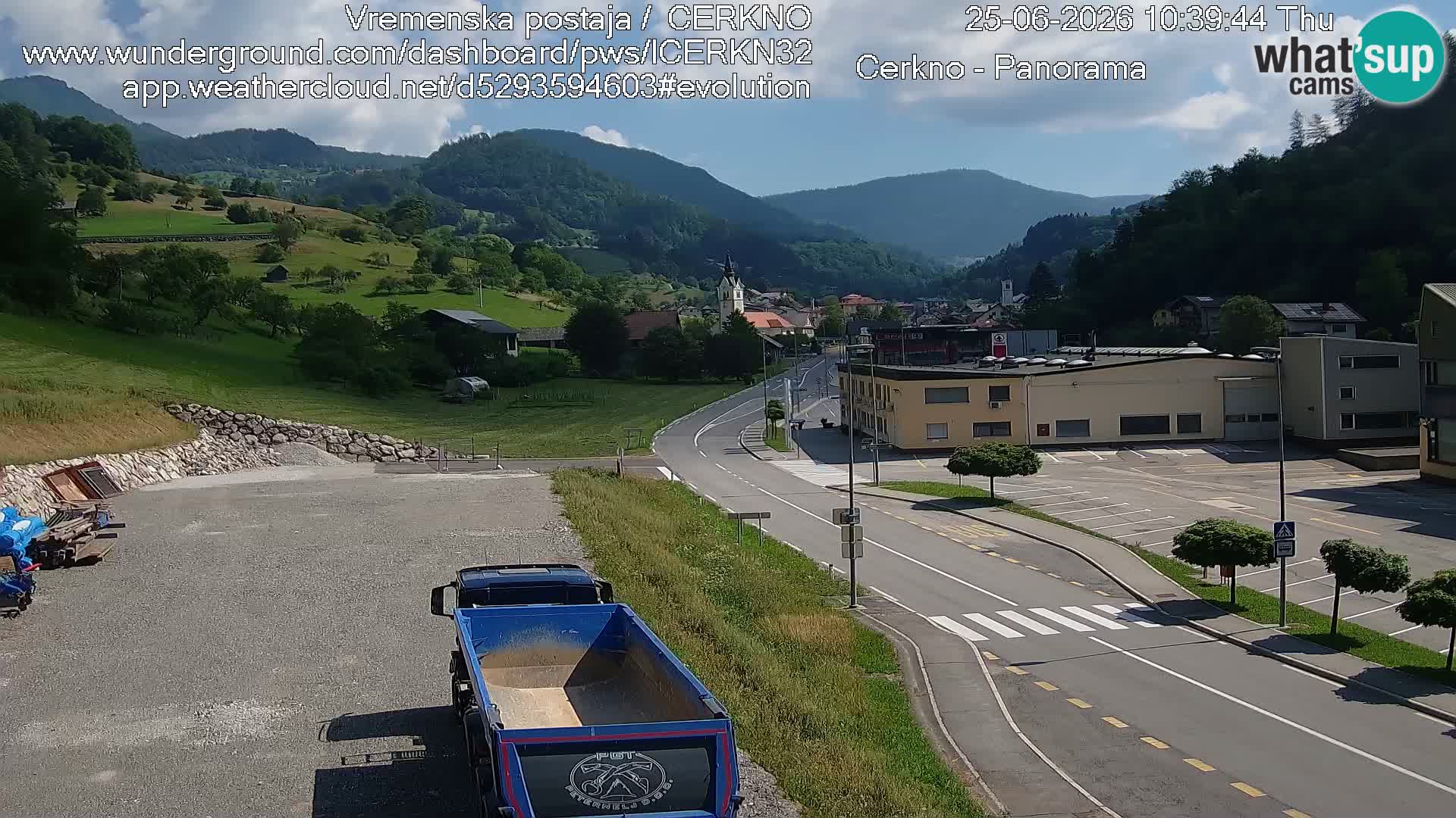 Cerkno entrada a la ciudad Webcam en vivo