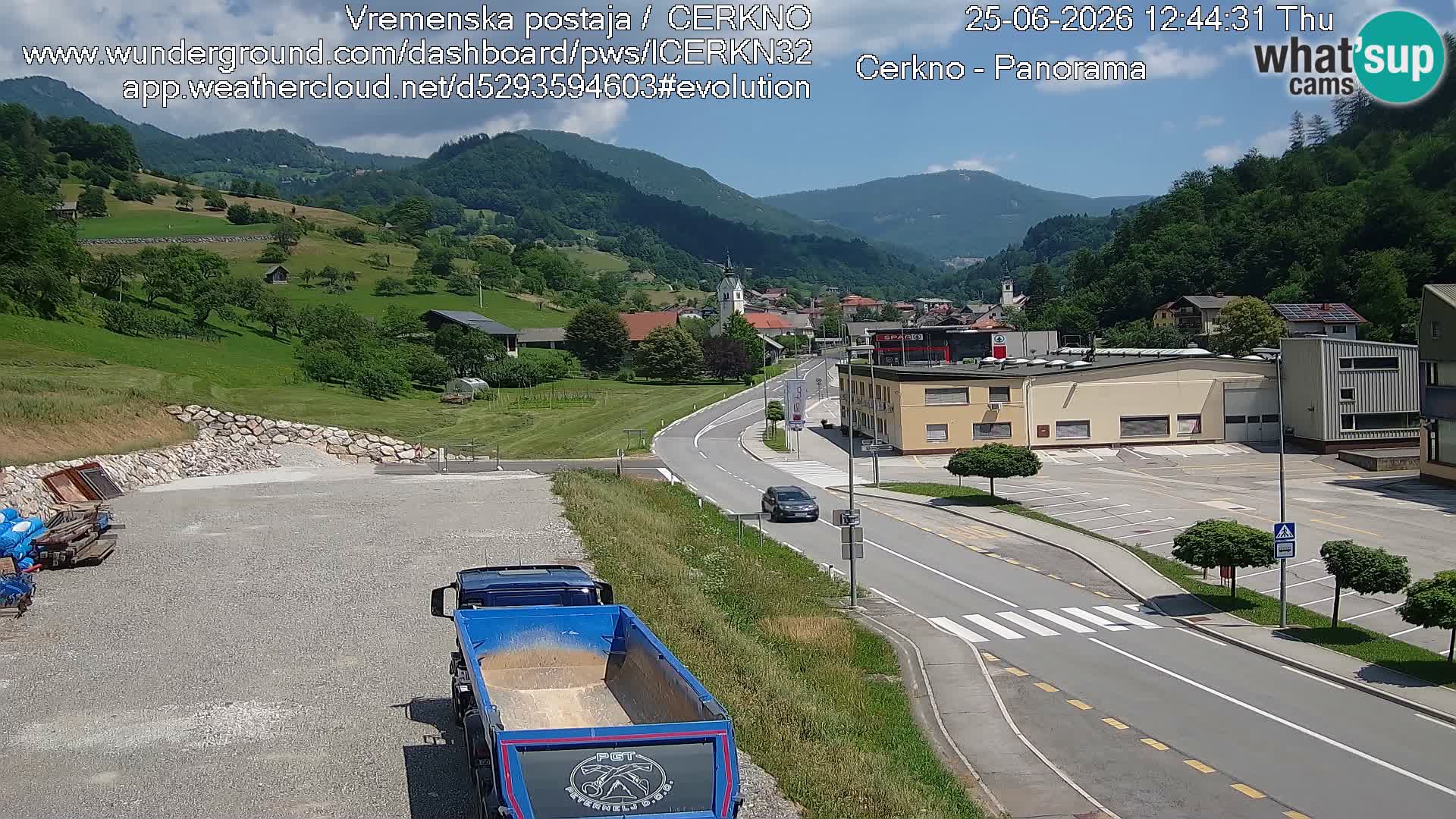 Cerkno ulaz u grad – Kamera uživo