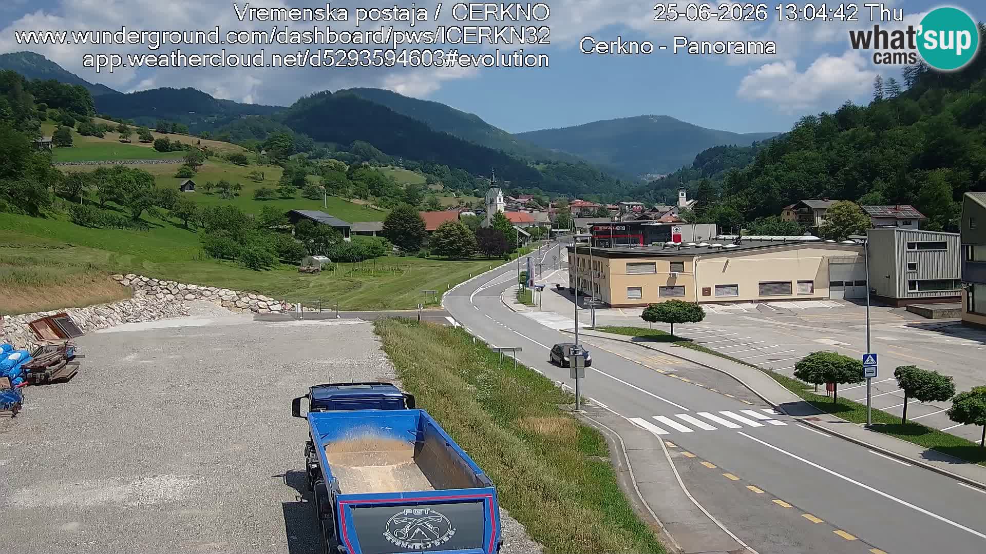 Cerkno ulaz u grad – Kamera uživo