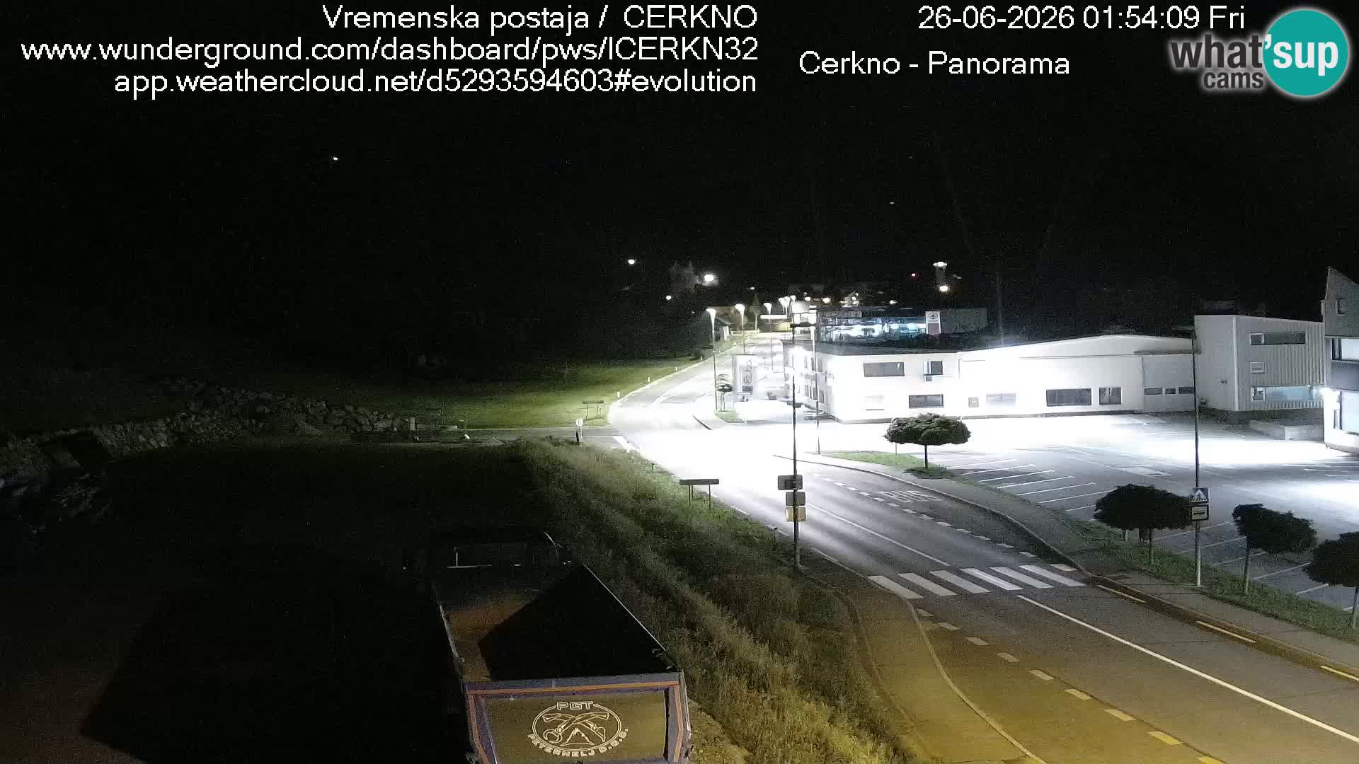 Cerkno city entrance Live Webcam