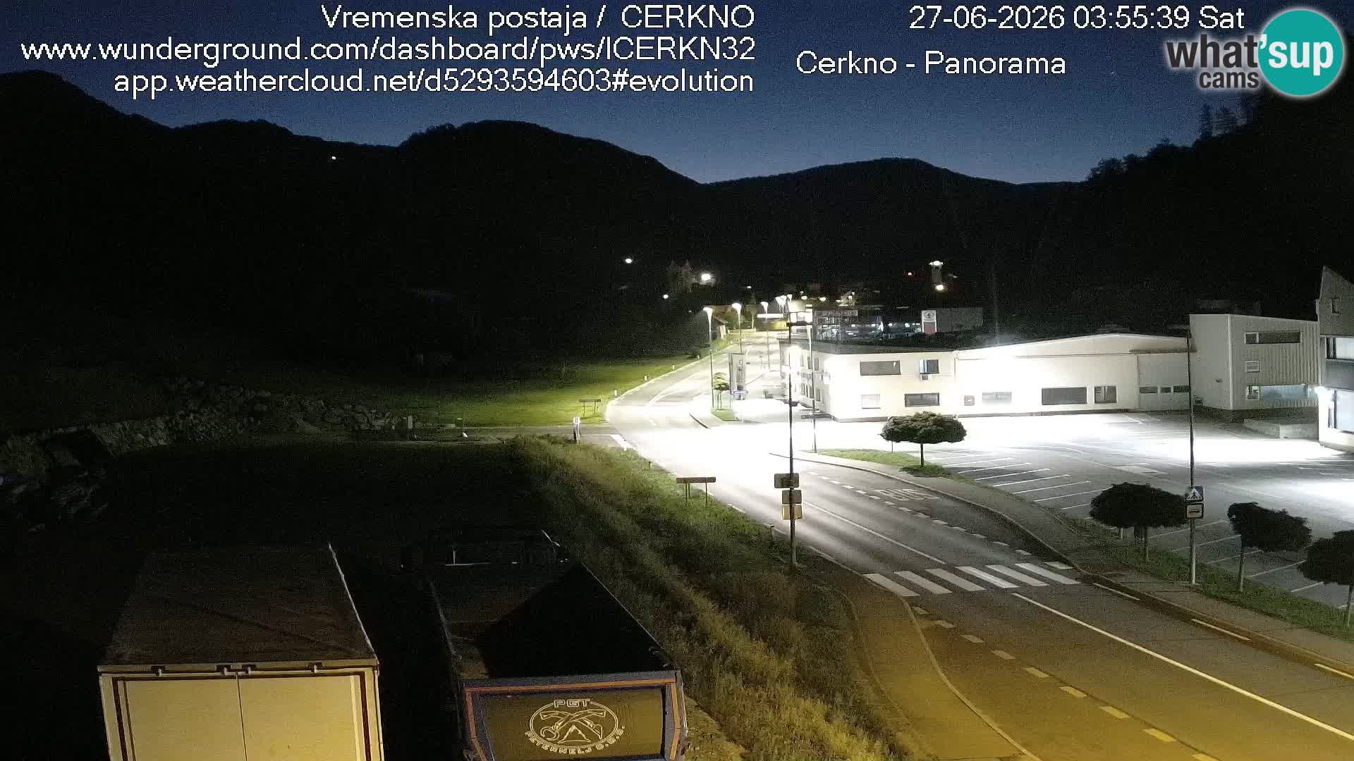 Cerkno entrada a la ciudad Webcam en vivo