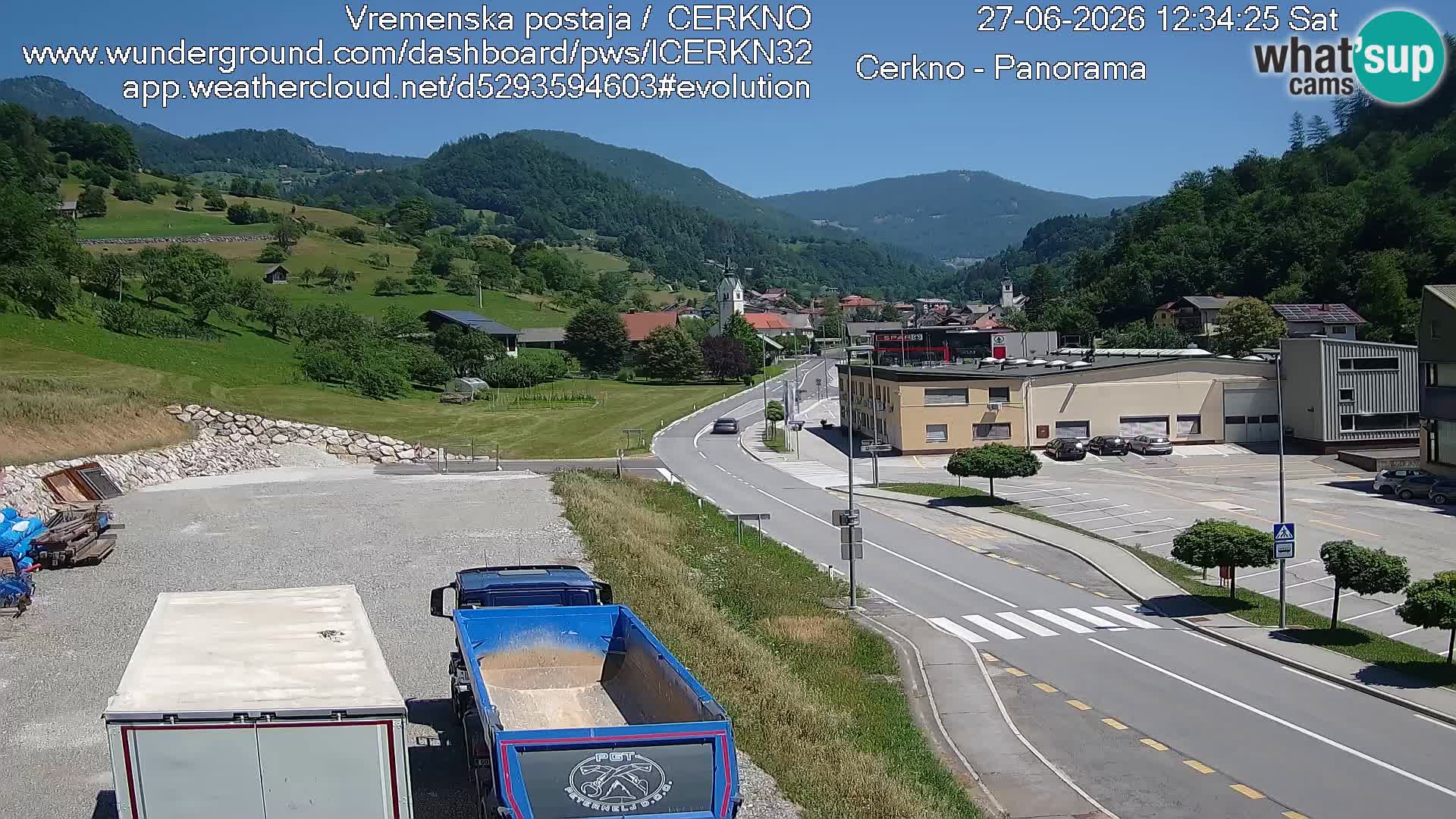 Cerkno ulaz u grad – Kamera uživo
