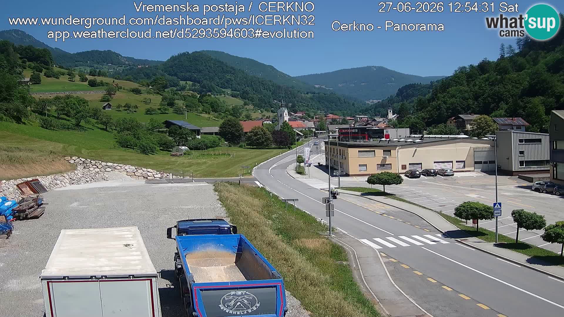 Cerkno ulaz u grad – Kamera uživo