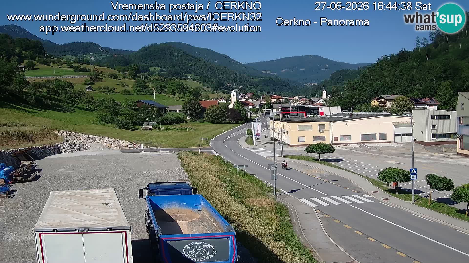 Cerkno entrada a la ciudad Webcam en vivo