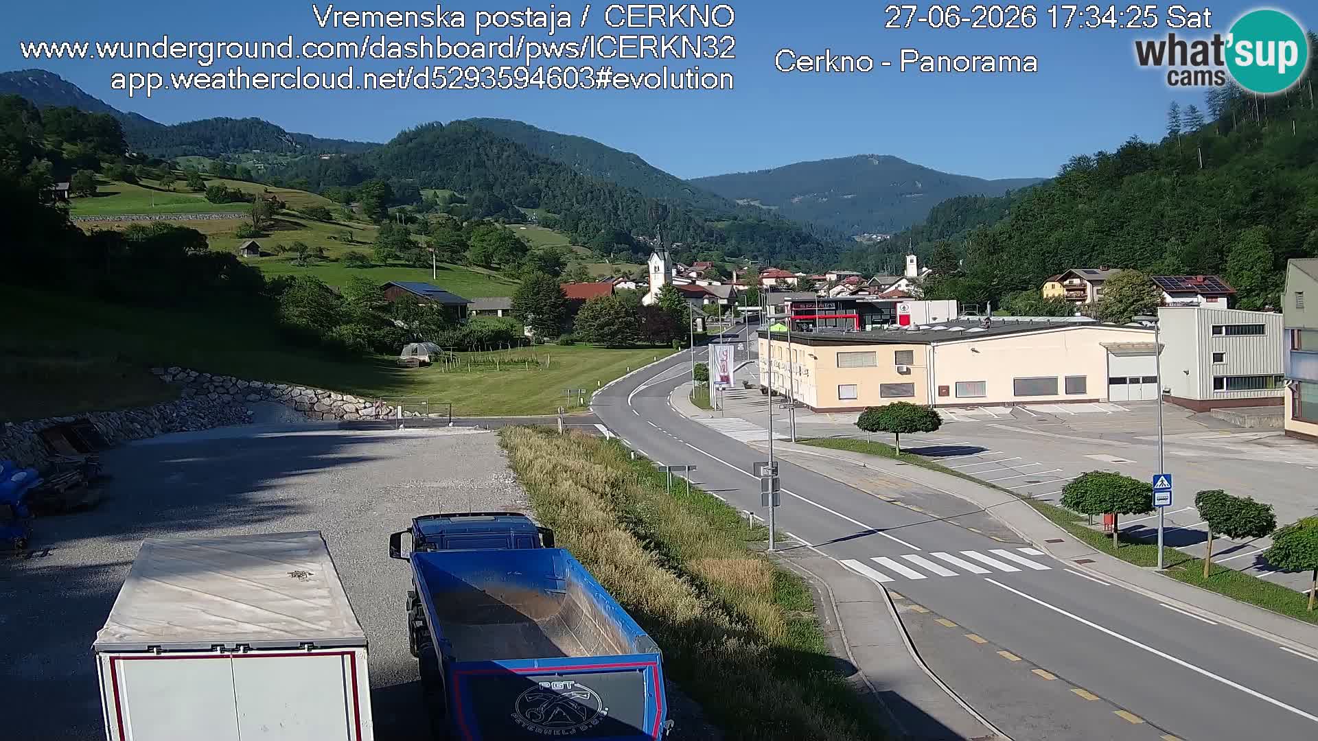 Cerkno Stadteingang Live-Webcam