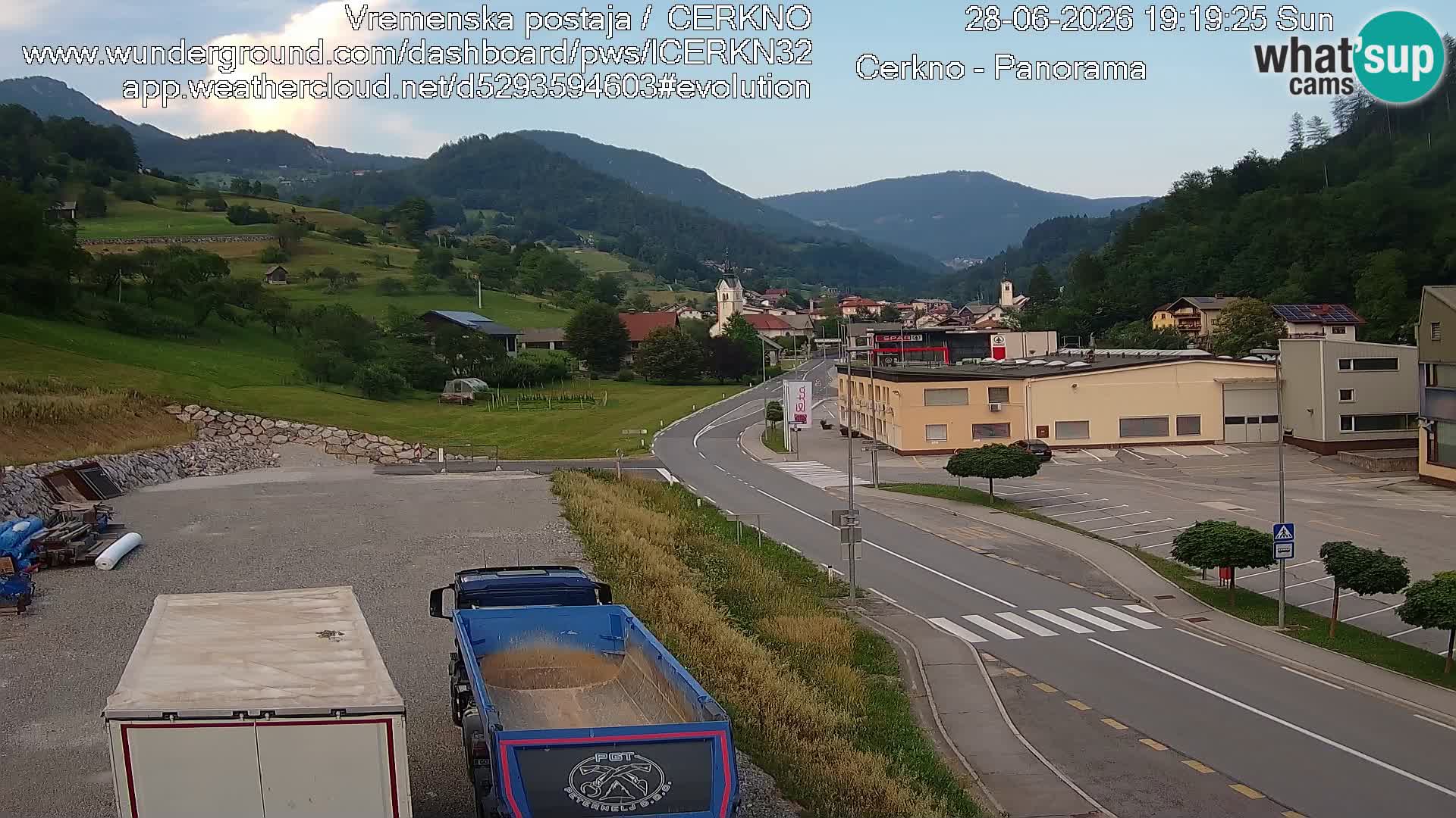 Cerkno entrada a la ciudad Webcam en vivo