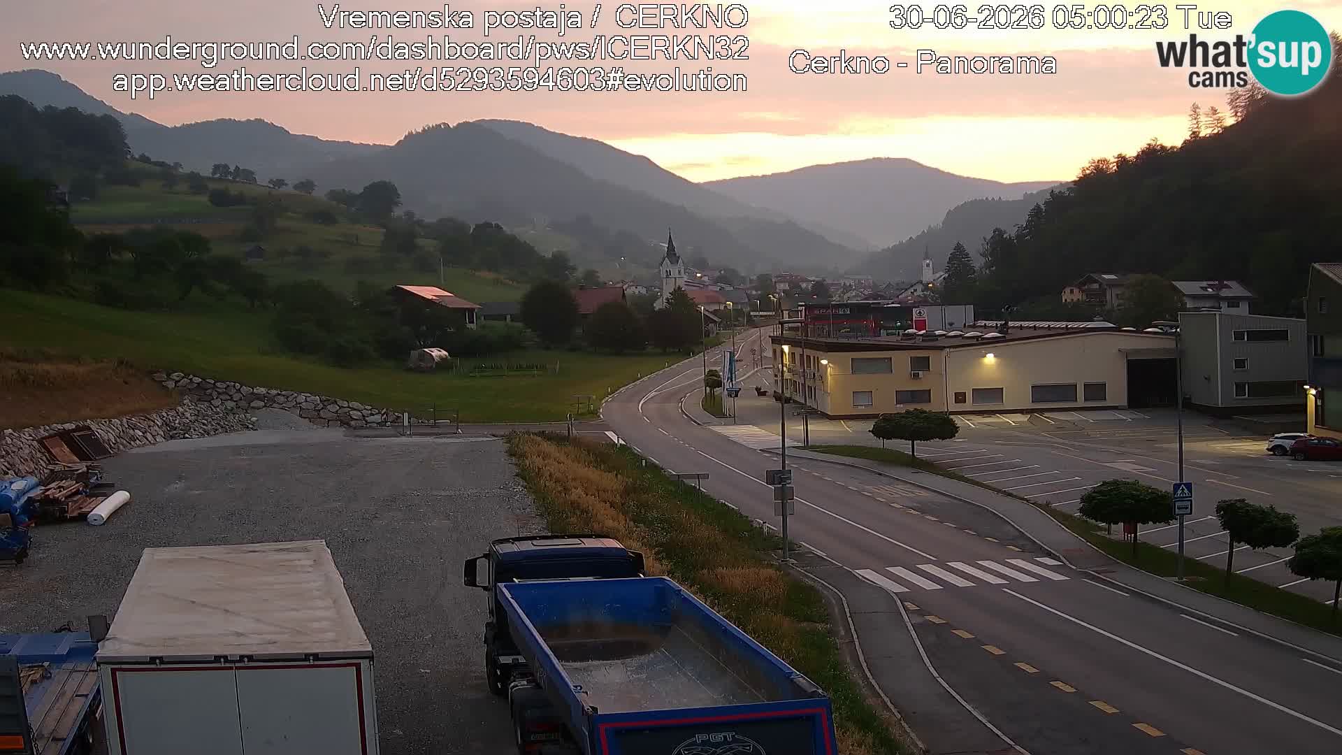 Cerkno ulaz u grad – Kamera uživo