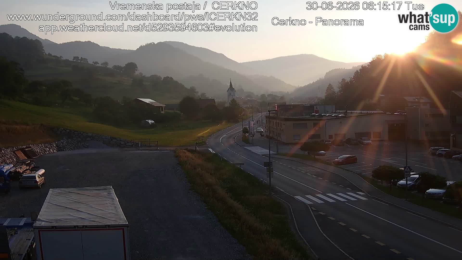 Cerkno ulaz u grad – Kamera uživo