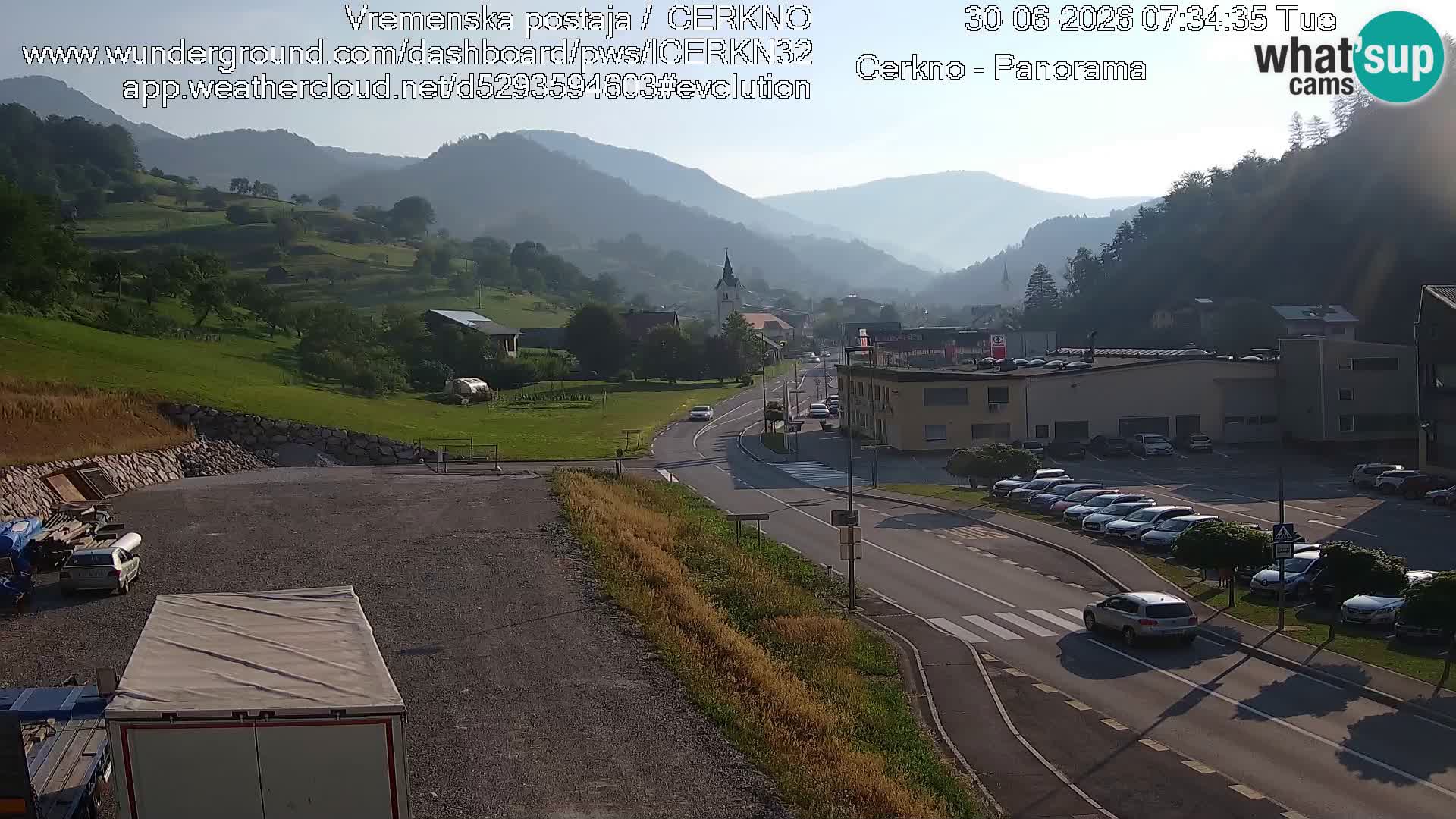 Cerkno Stadteingang Live-Webcam