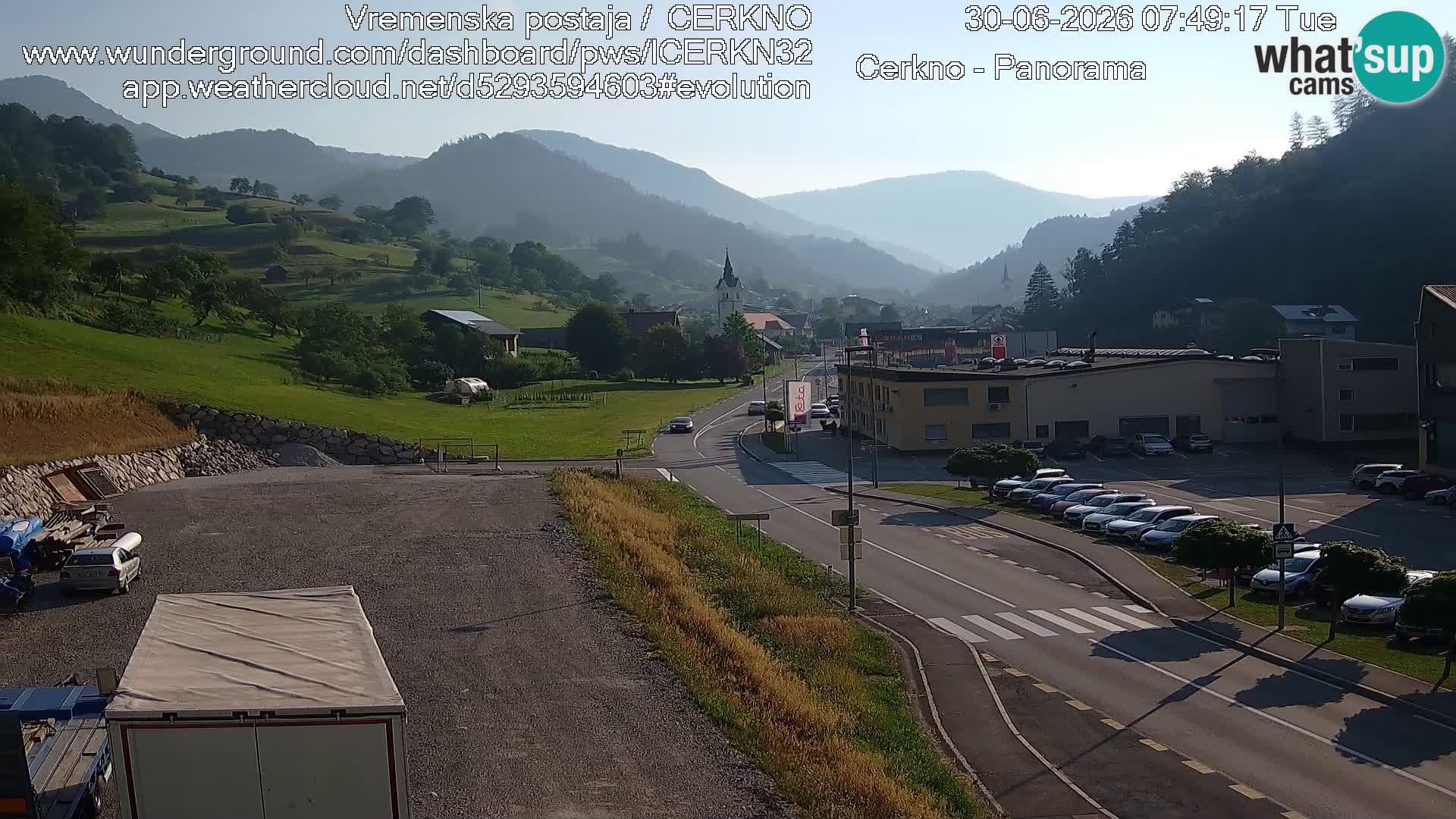Cerkno ulaz u grad – Kamera uživo