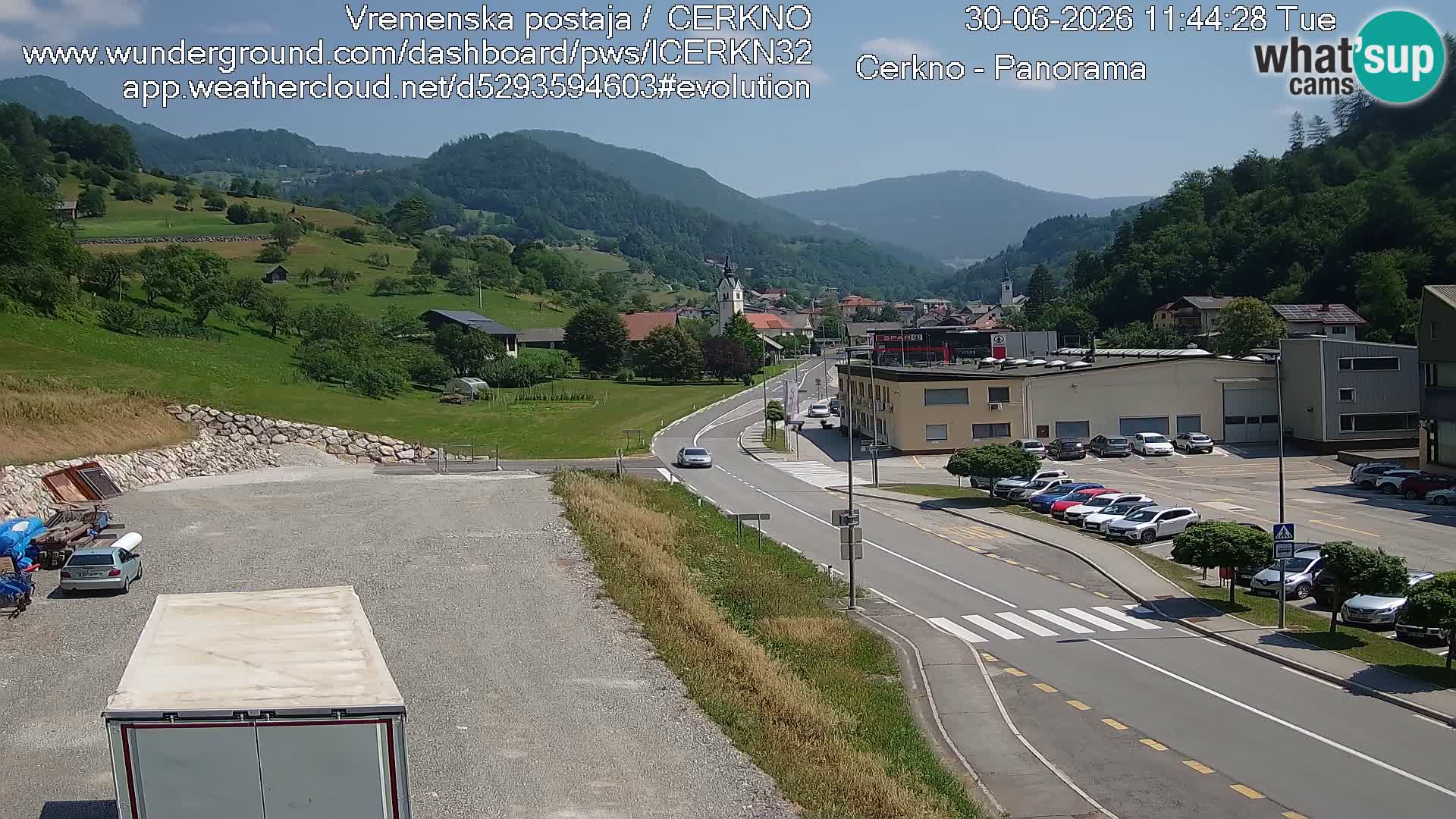 Cerkno ulaz u grad – Kamera uživo