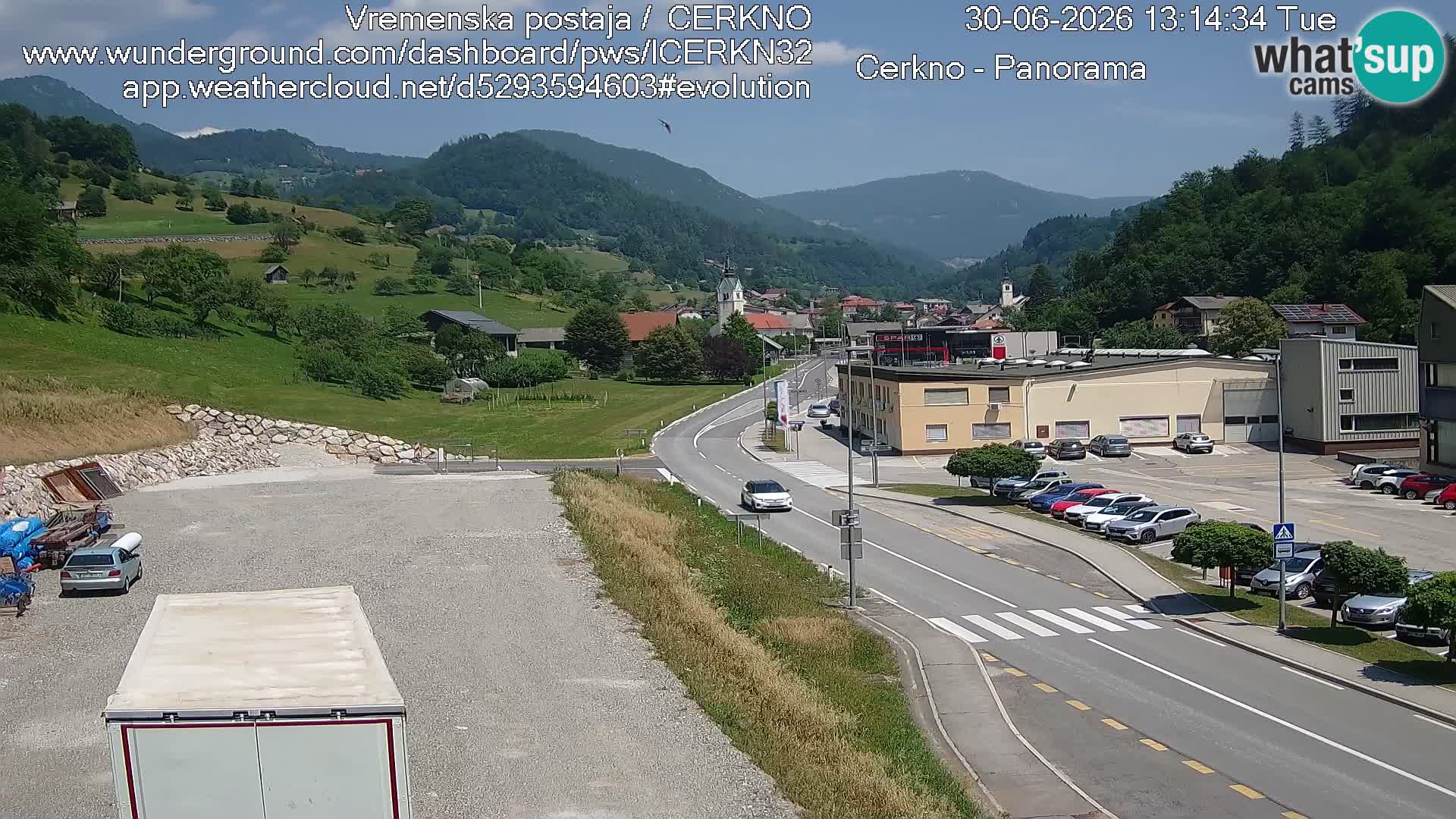 Cerkno Stadteingang Live-Webcam