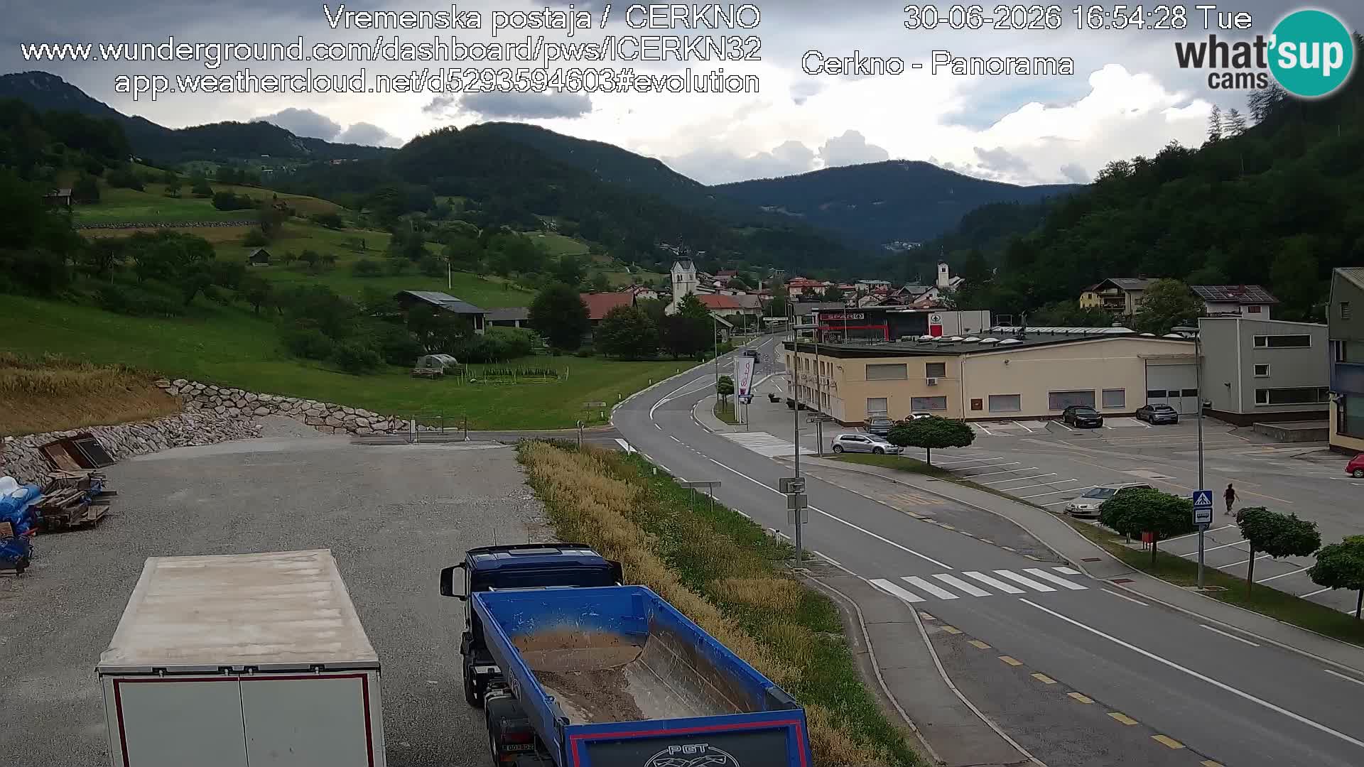 Cerkno ulaz u grad – Kamera uživo