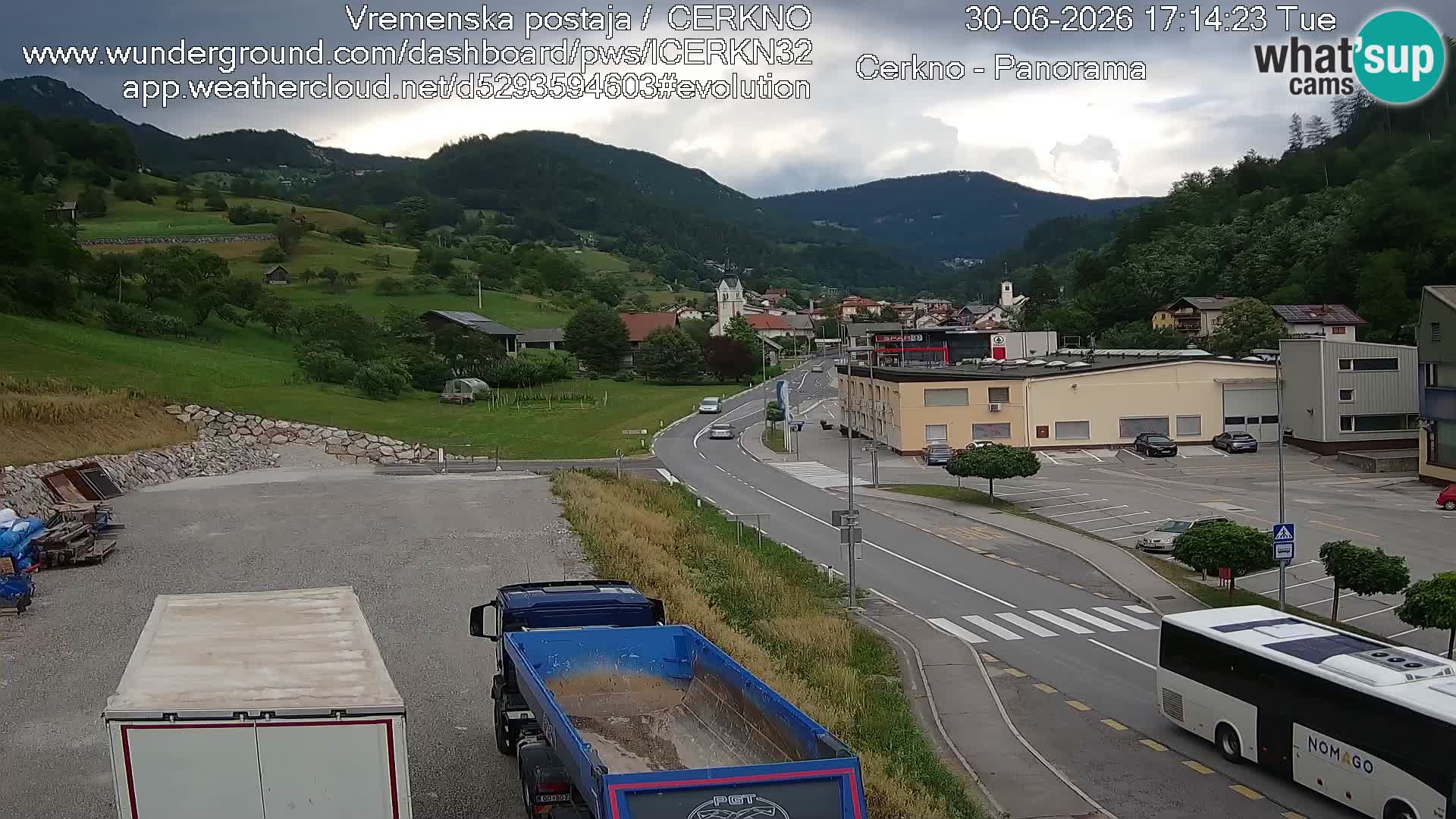 Cerkno ulaz u grad – Kamera uživo
