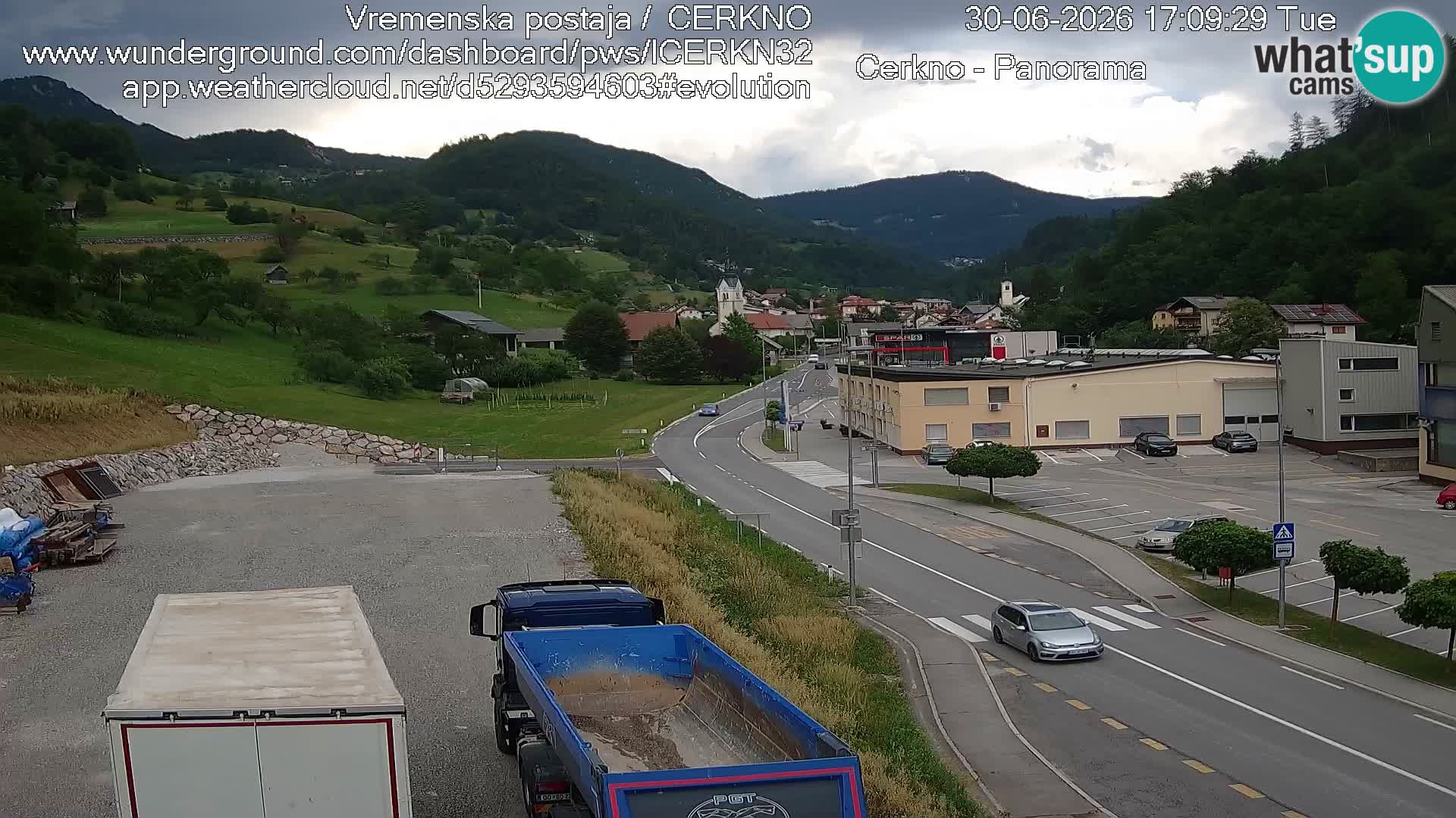 Cerkno ulaz u grad – Kamera uživo